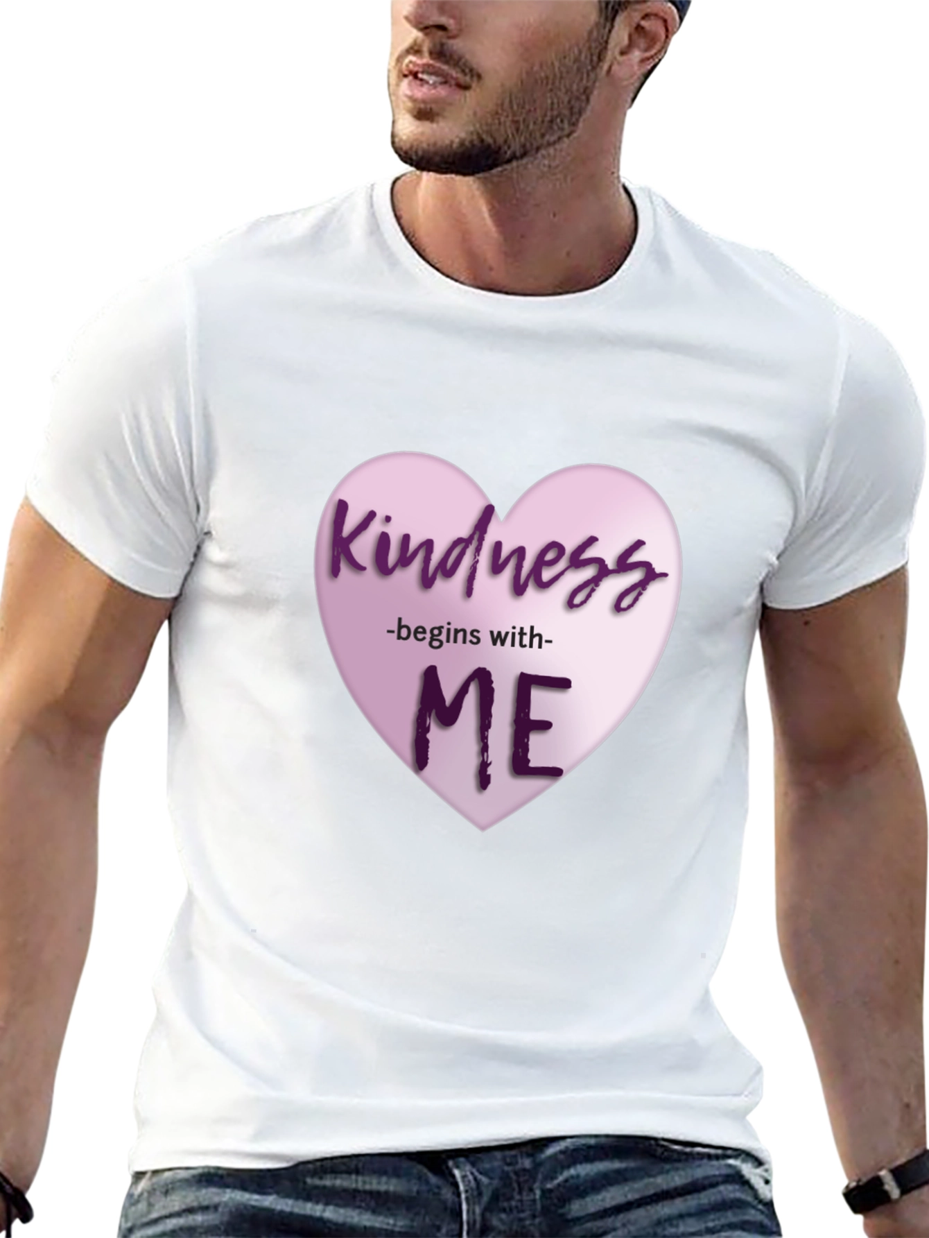 Kindness Begins With Me Heart Graphic T-Shirt