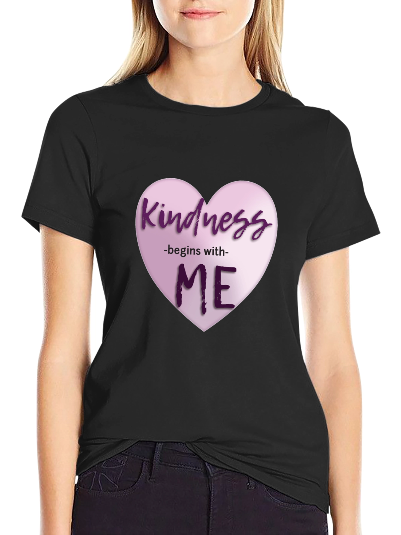 Kindness Begins With Me Heart Graphic T-Shirt