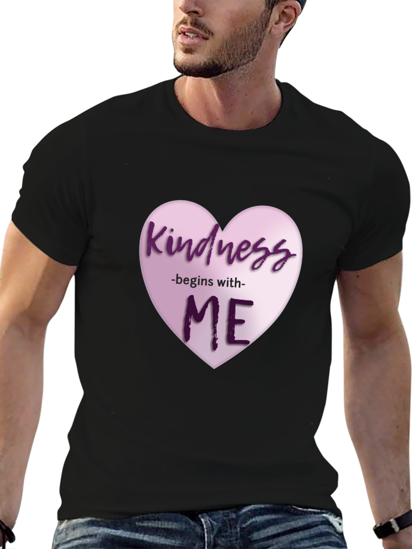 Kindness Begins With Me Heart Graphic T-Shirt