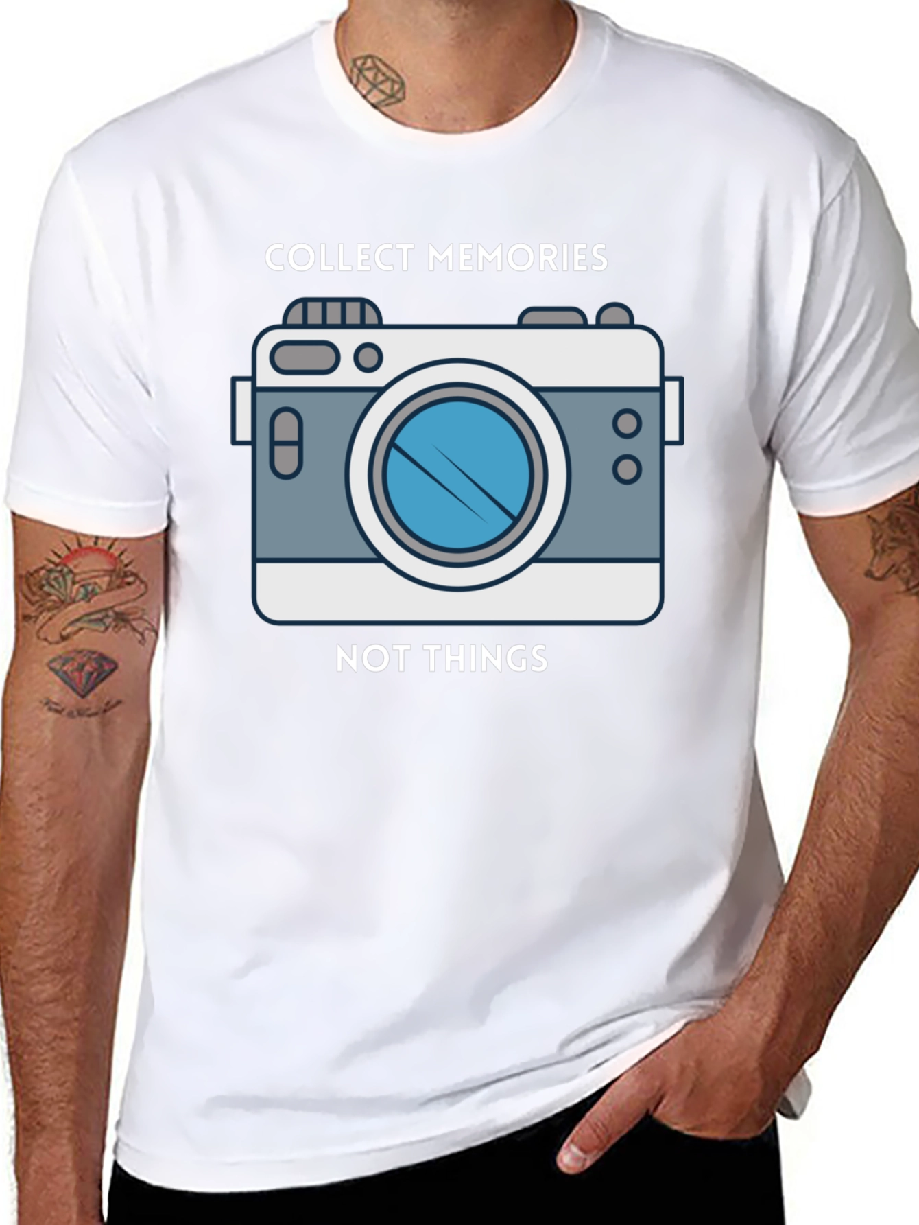 Collect Memories T-Shirt Camera Design