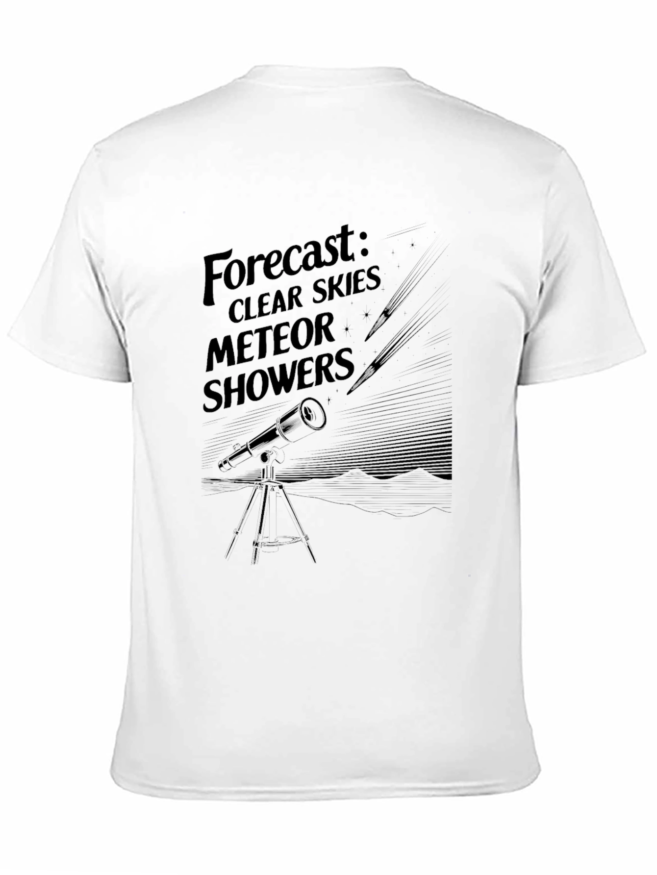 Forecast: Clear Skies Meteor Showers Graphic T-Shirt