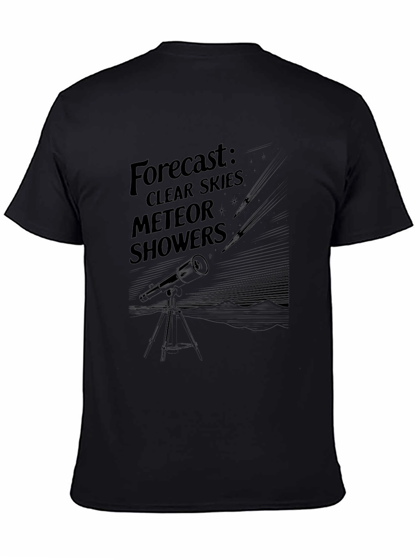 Forecast: Clear Skies Meteor Showers Graphic T-Shirt