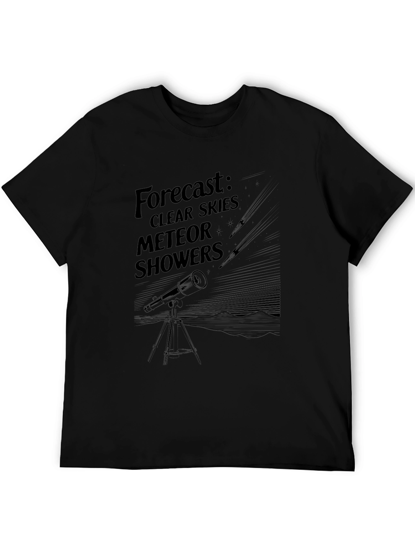 Forecast: Clear Skies Meteor Showers Graphic T-Shirt