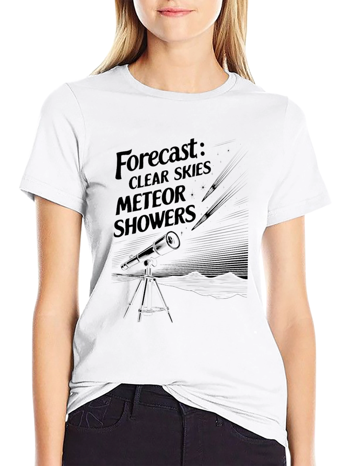 Forecast: Clear Skies Meteor Showers Graphic T-Shirt