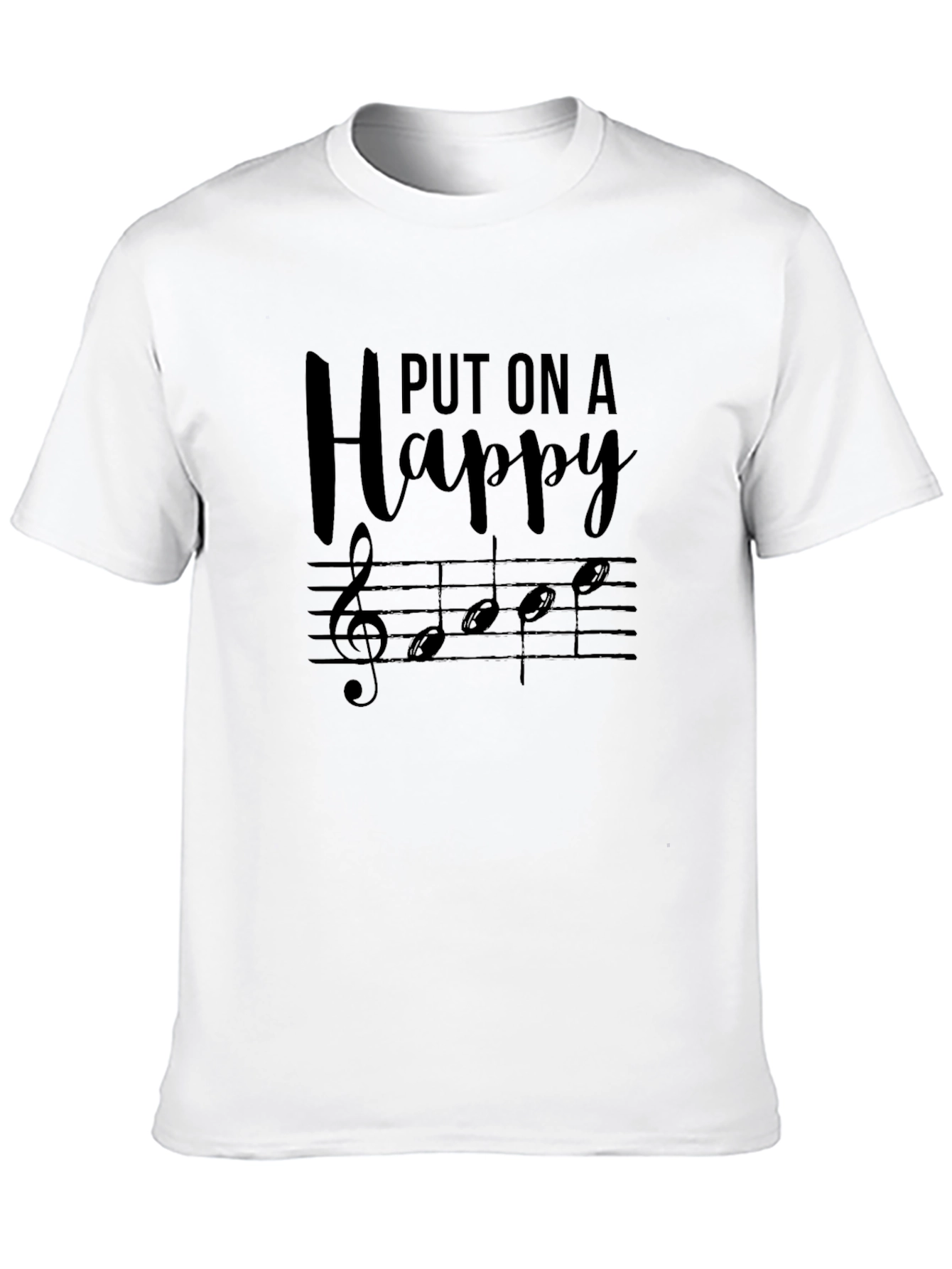 Musical Happy T-Shirt - Black