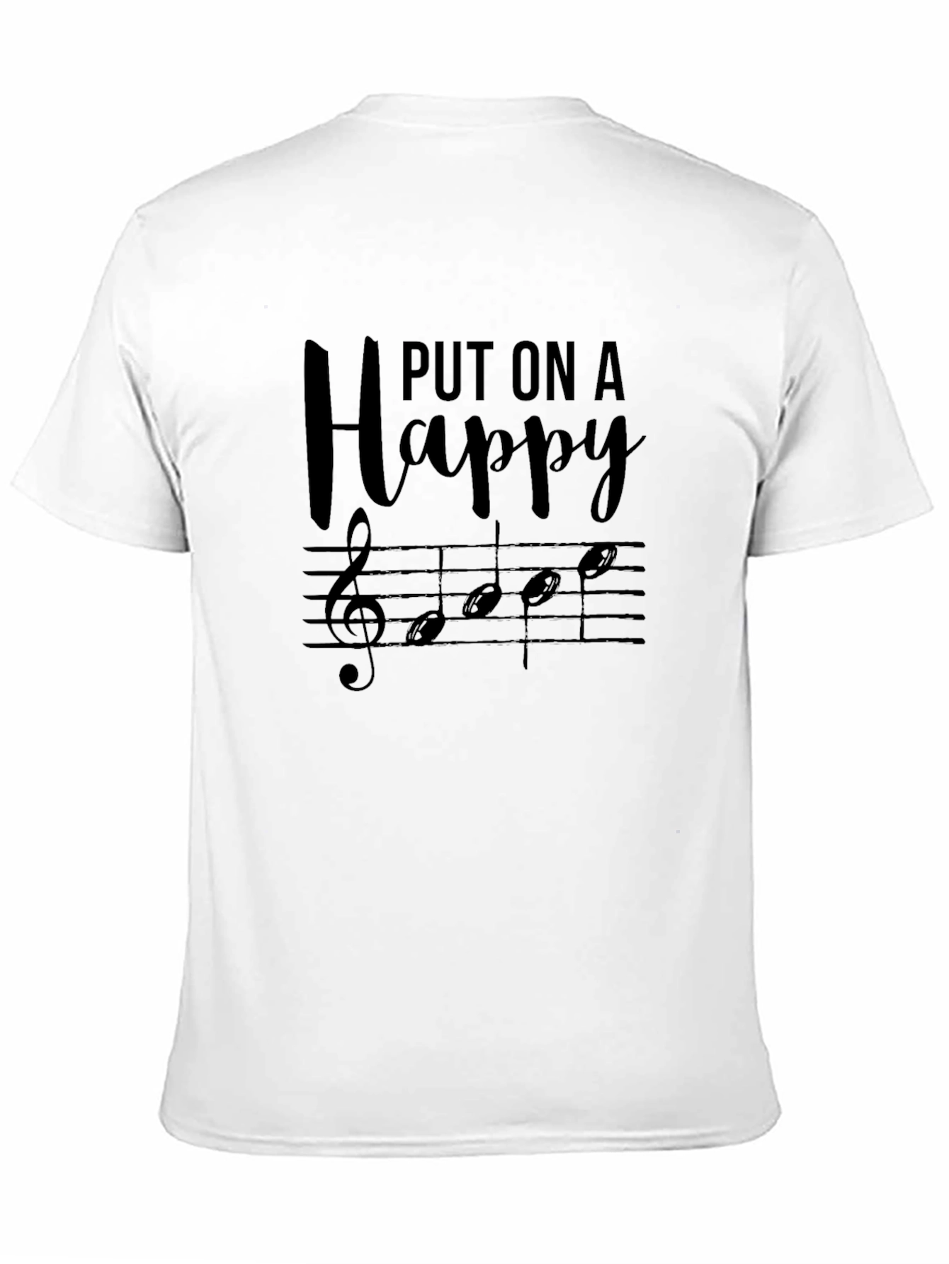 Musical Happy T-Shirt - Black