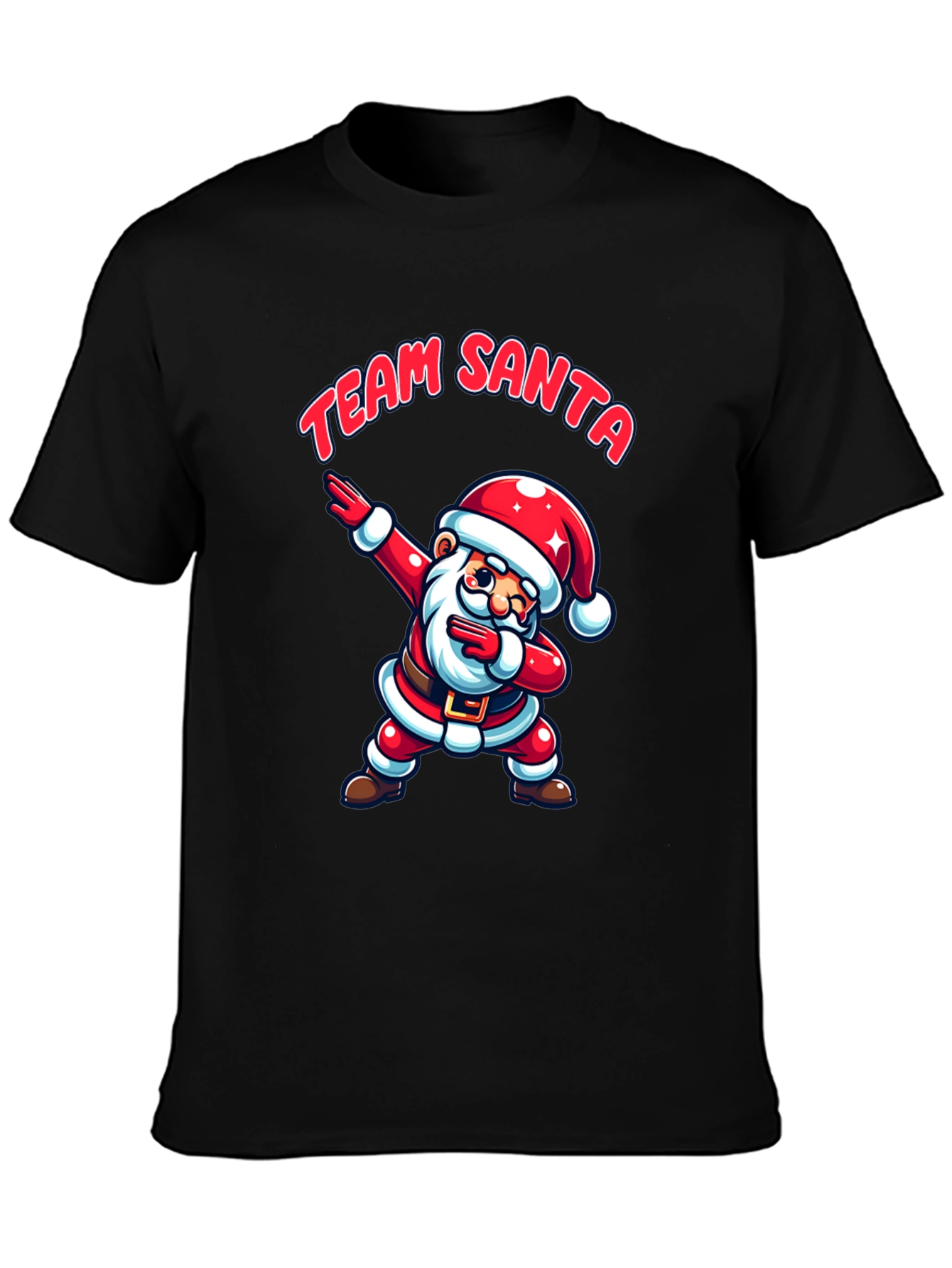 Team Santa Dabbing T-Shirt - Holiday Cheer!
