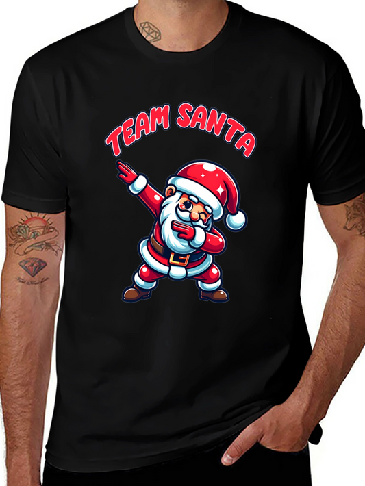 Team Santa Dabbing T-Shirt - Holiday Cheer!