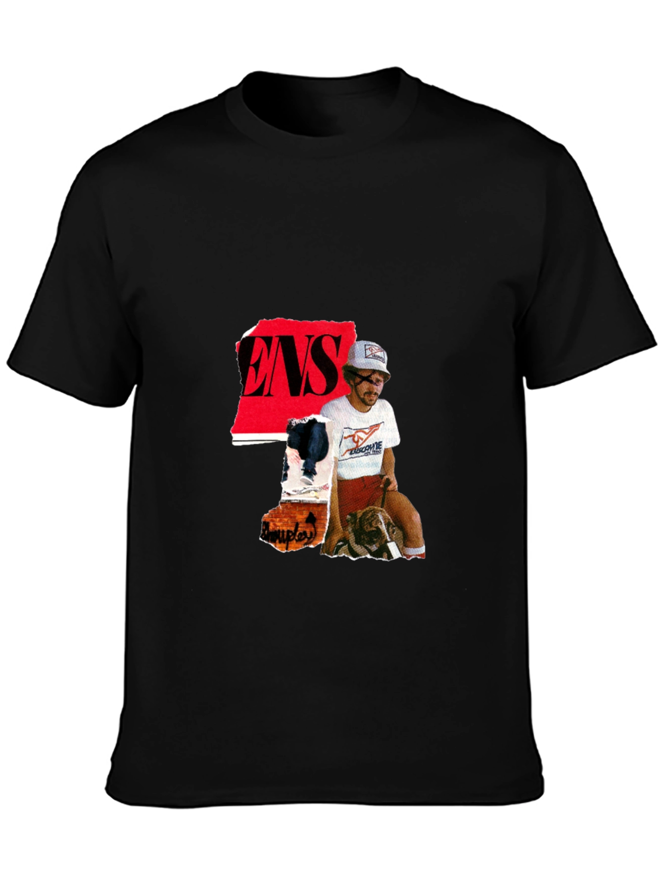 ENS Collage Black T-Shirt