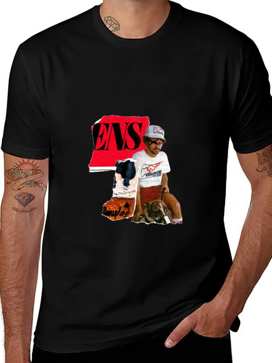 ENS Collage Black T-Shirt