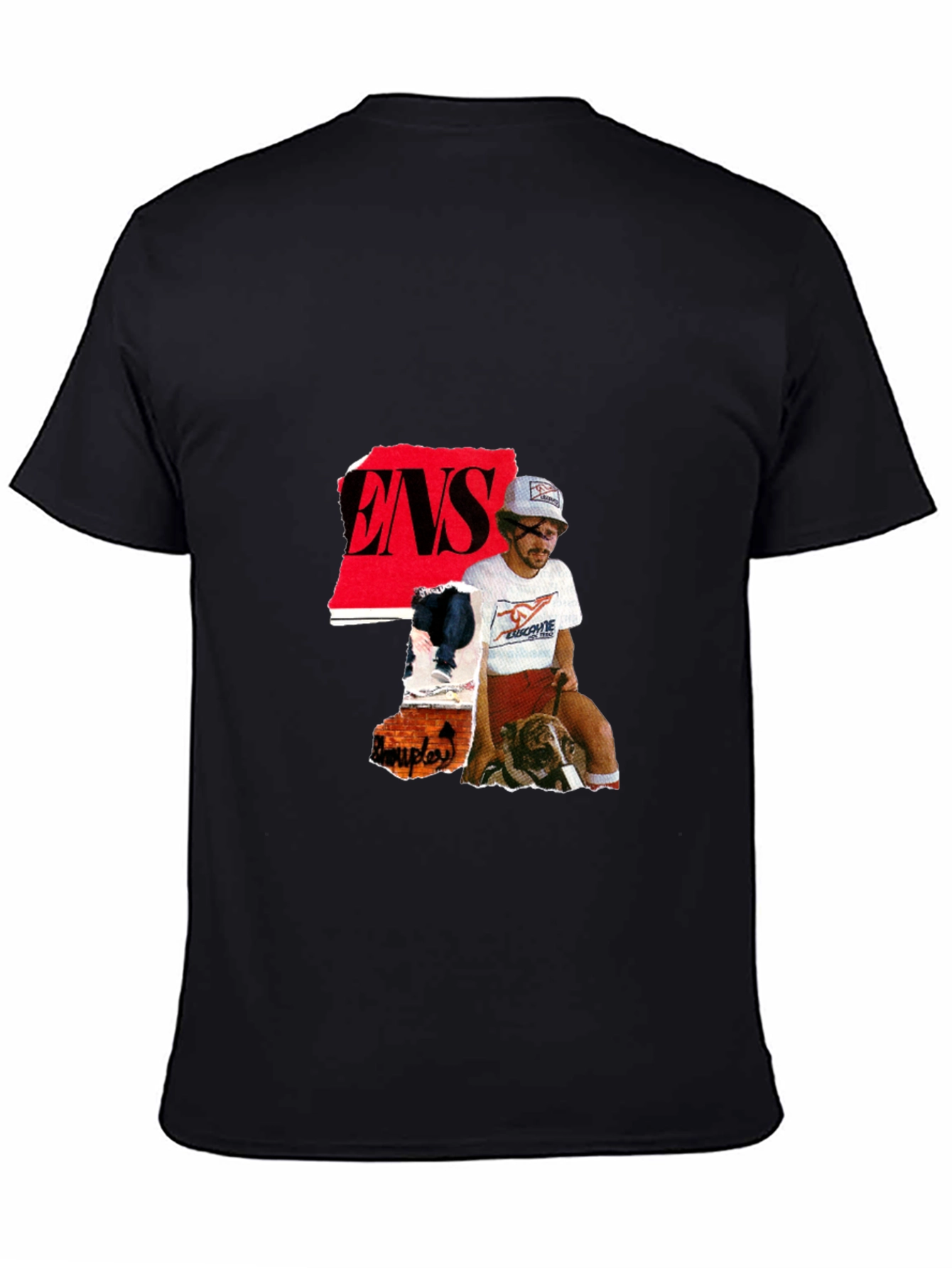 ENS Collage Black T-Shirt