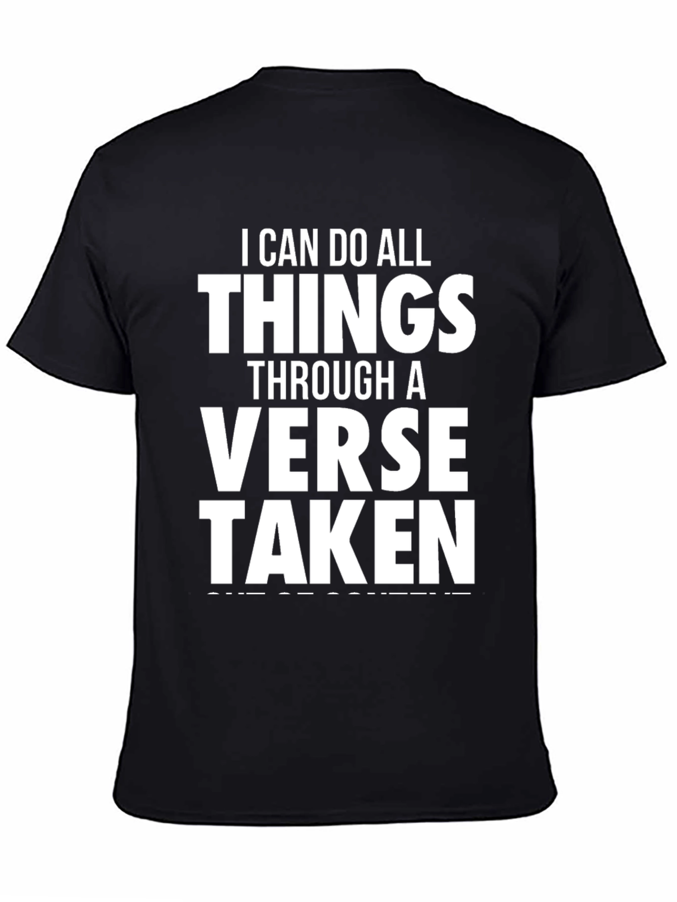 I Can Do All Things Graphic Tee - Black