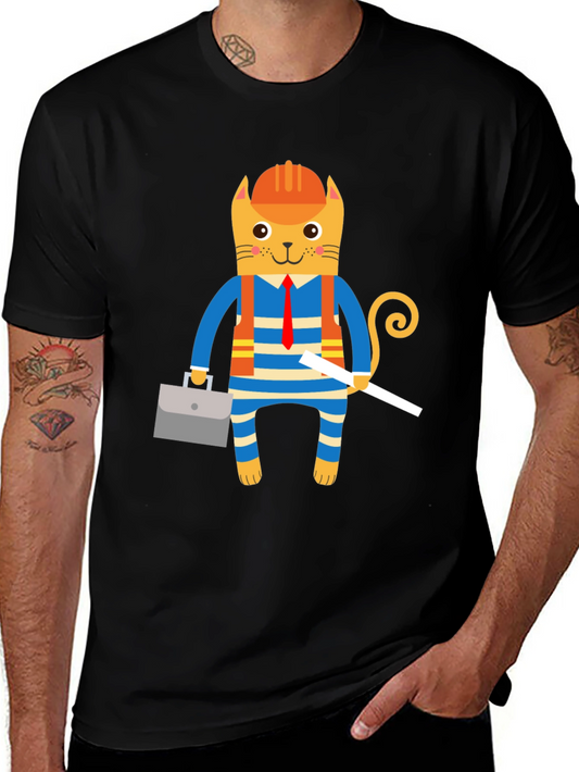 Construction Cat Tee