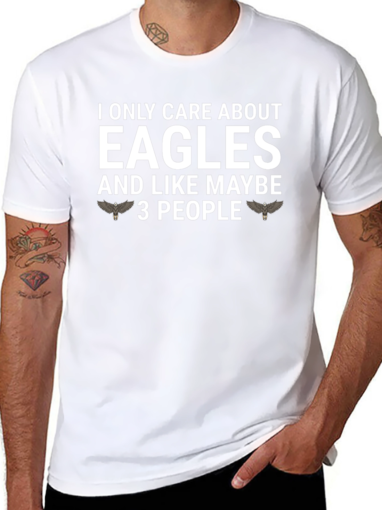 Eagles Fan T-Shirt: I Only Care About Eagles Tee