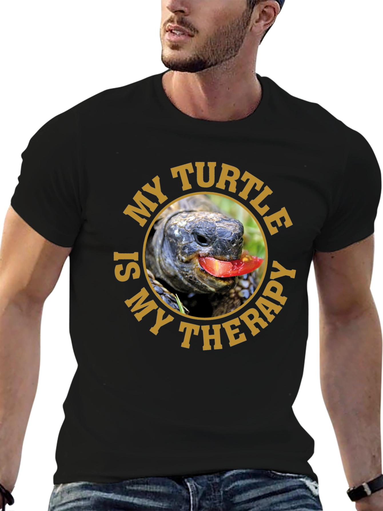 My Turtle is My Therapy Graphic T-Shirt