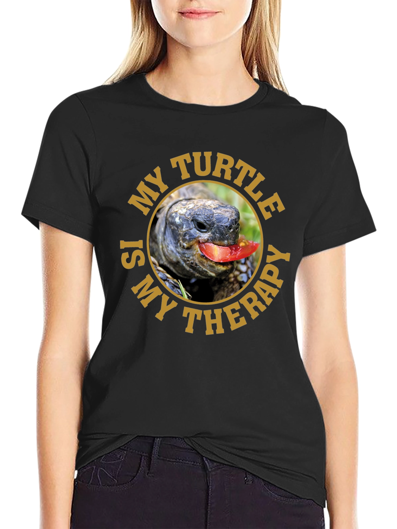 My Turtle is My Therapy Graphic T-Shirt