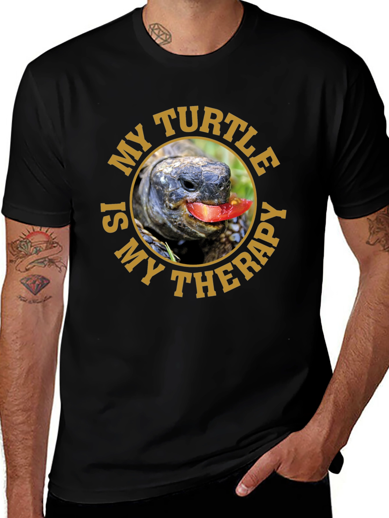 My Turtle is My Therapy Graphic T-Shirt