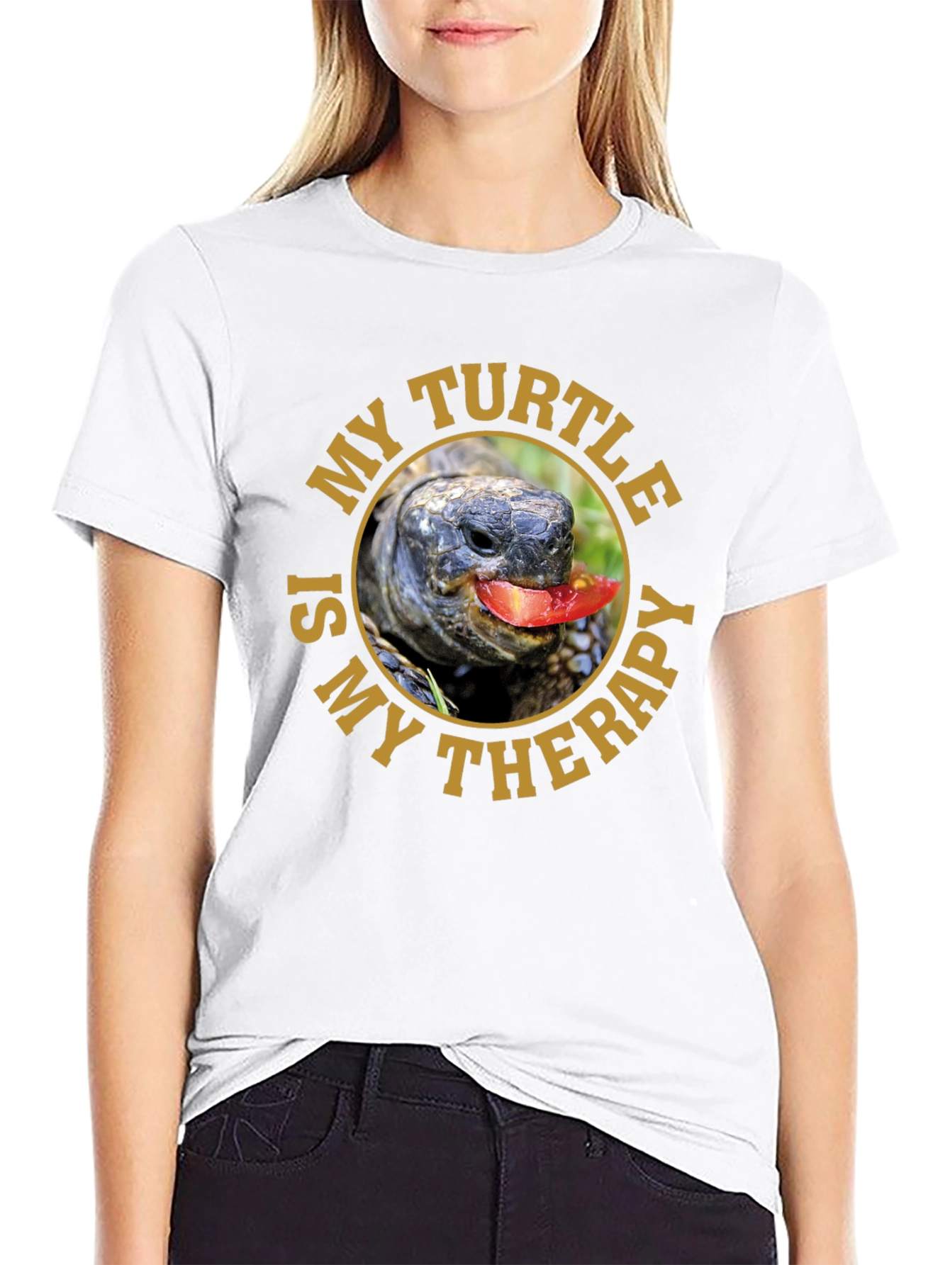 My Turtle is My Therapy Graphic T-Shirt