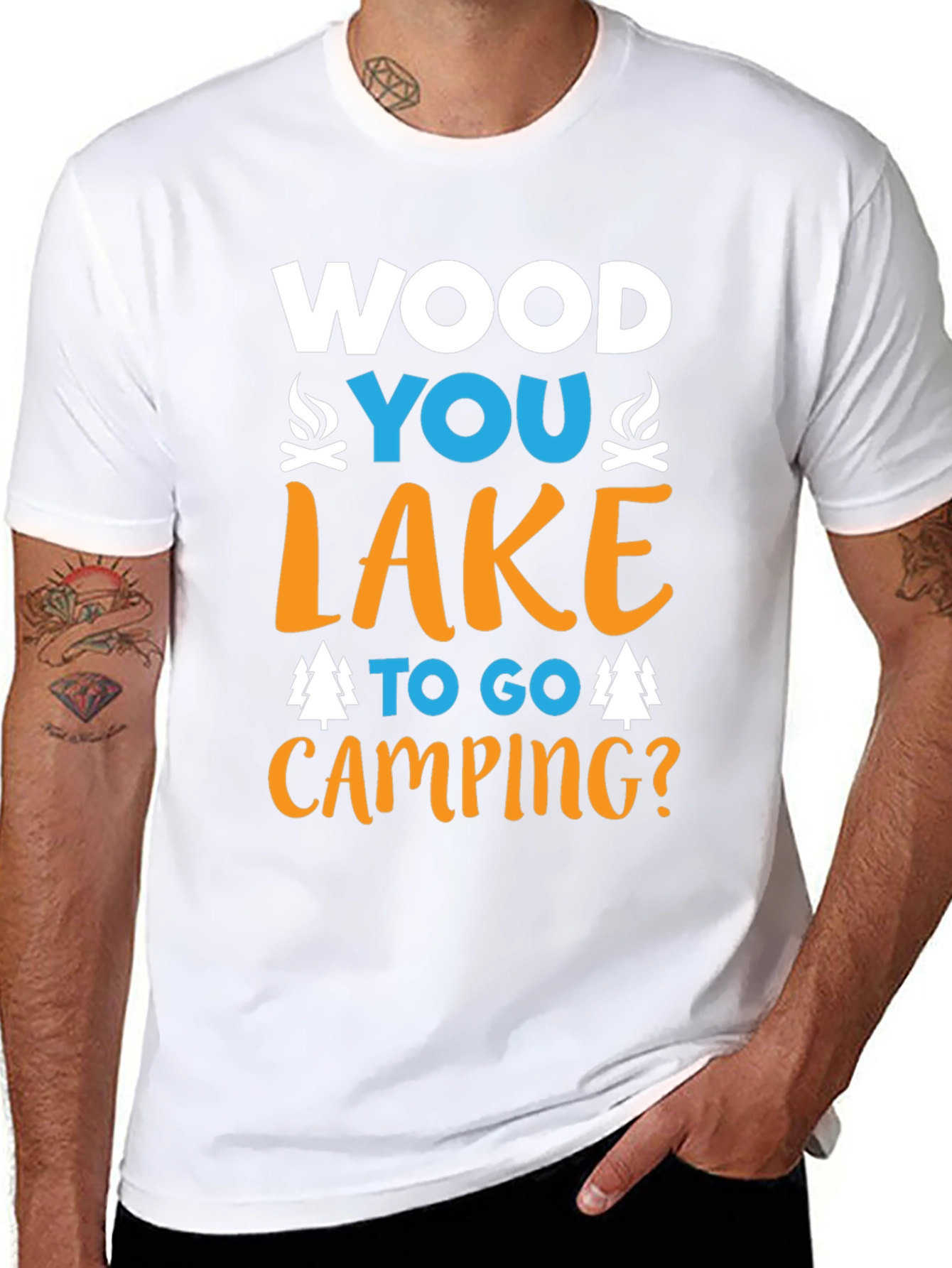 Camping T-Shirt - Wood You Lake To Go?