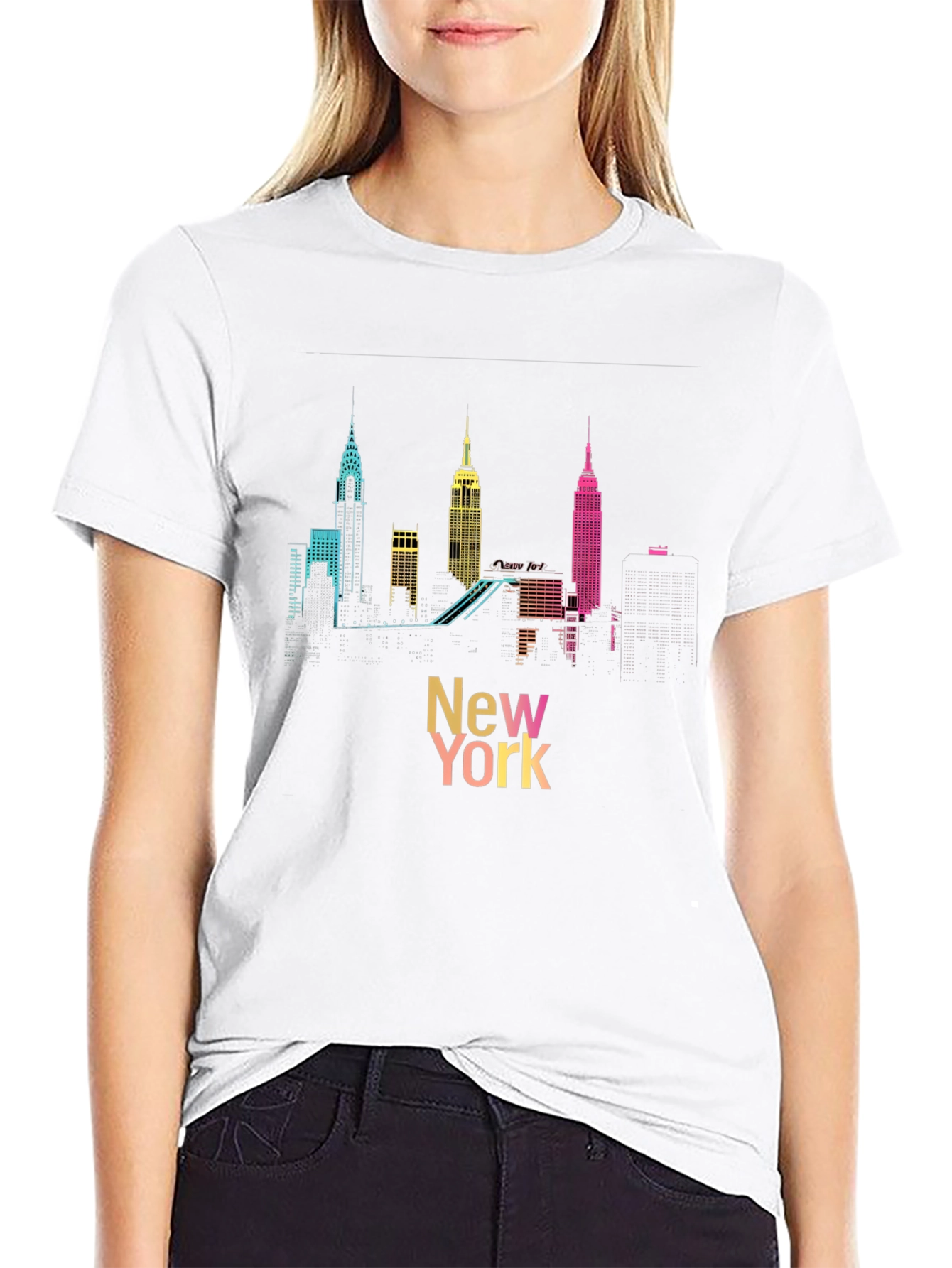 New York Skyline Graphic T-Shirt