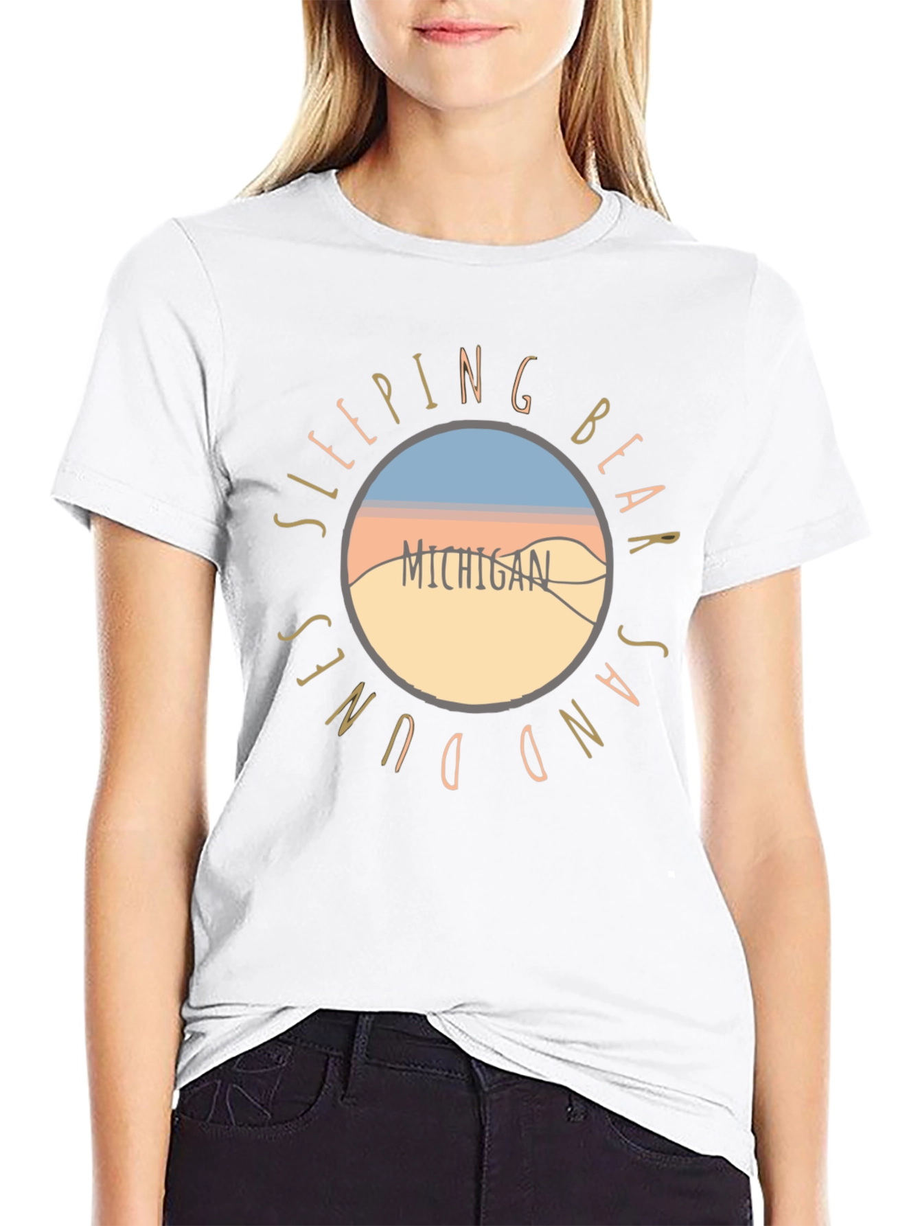 Sleeping Bear Dunes Michigan Graphic T-Shirt