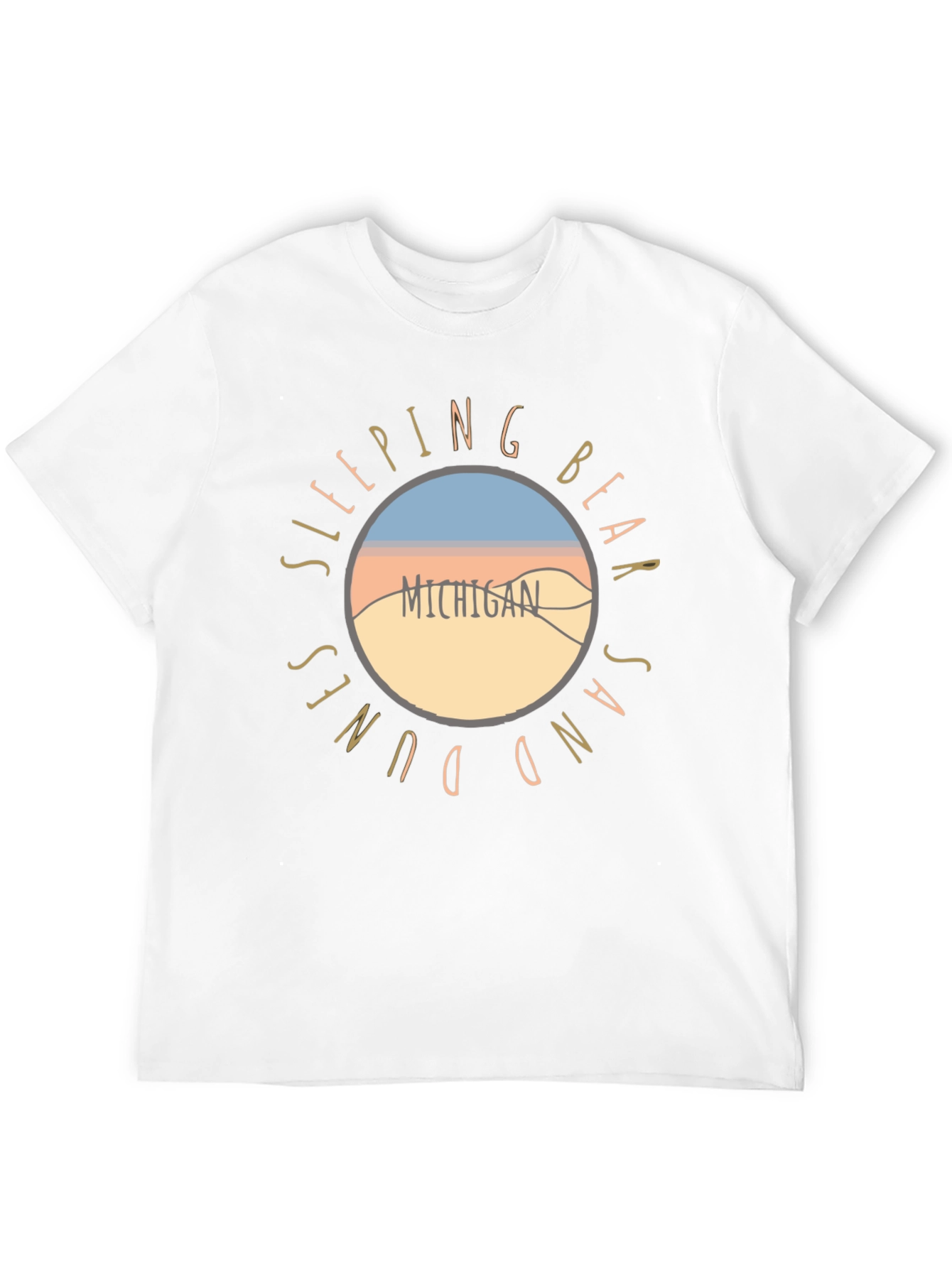 Sleeping Bear Dunes Michigan Graphic T-Shirt