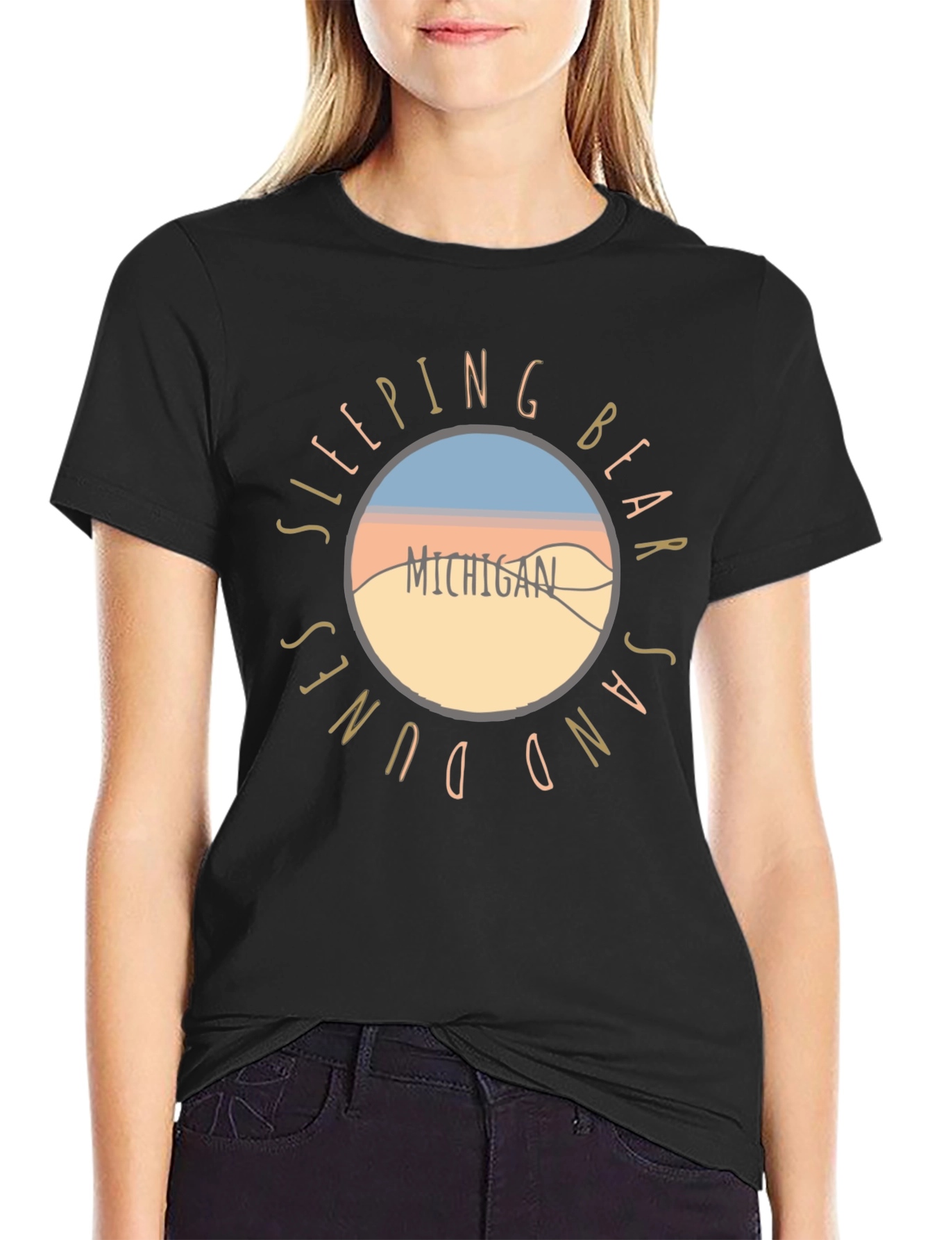 Sleeping Bear Dunes Michigan Graphic T-Shirt