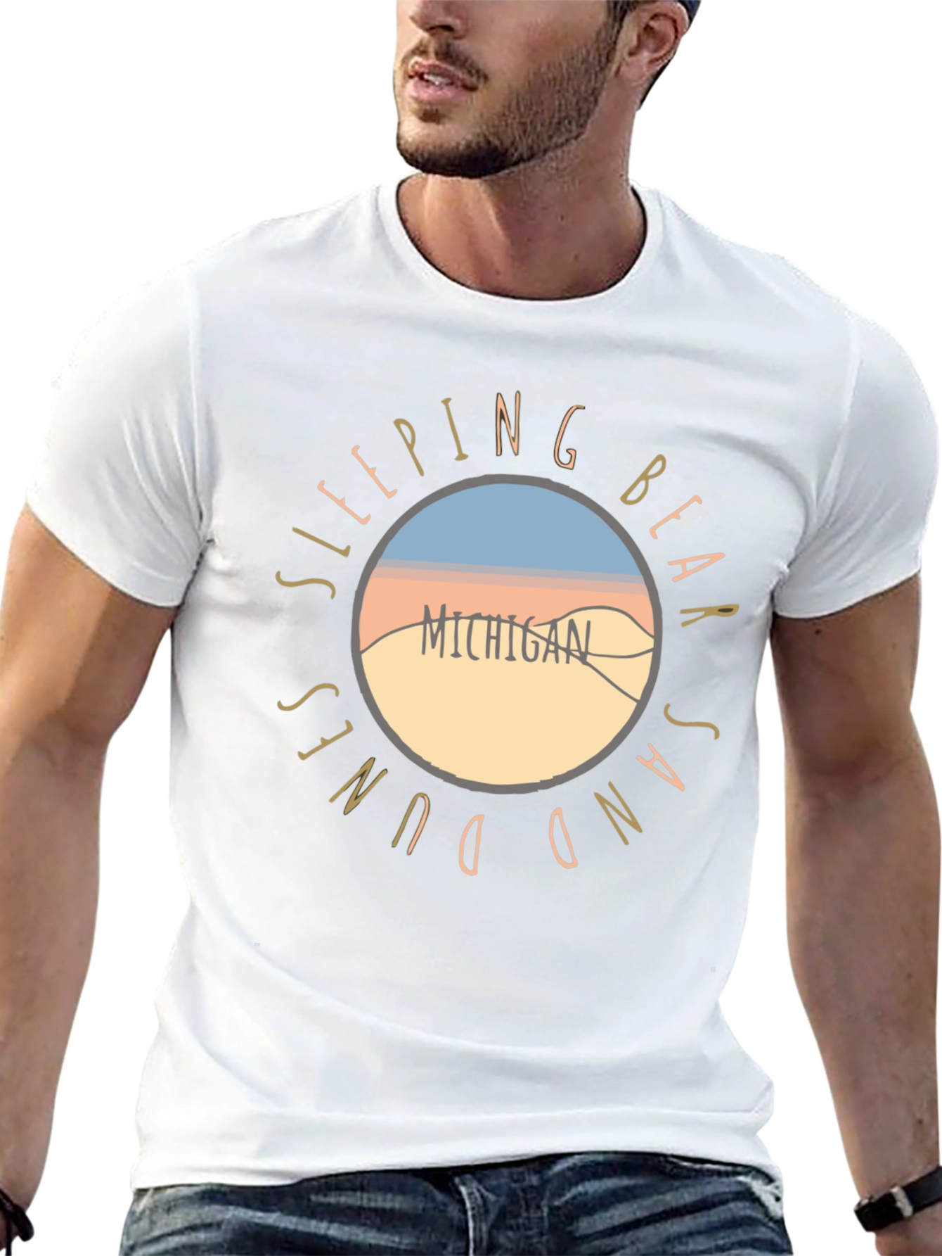 Sleeping Bear Dunes Michigan Graphic T-Shirt