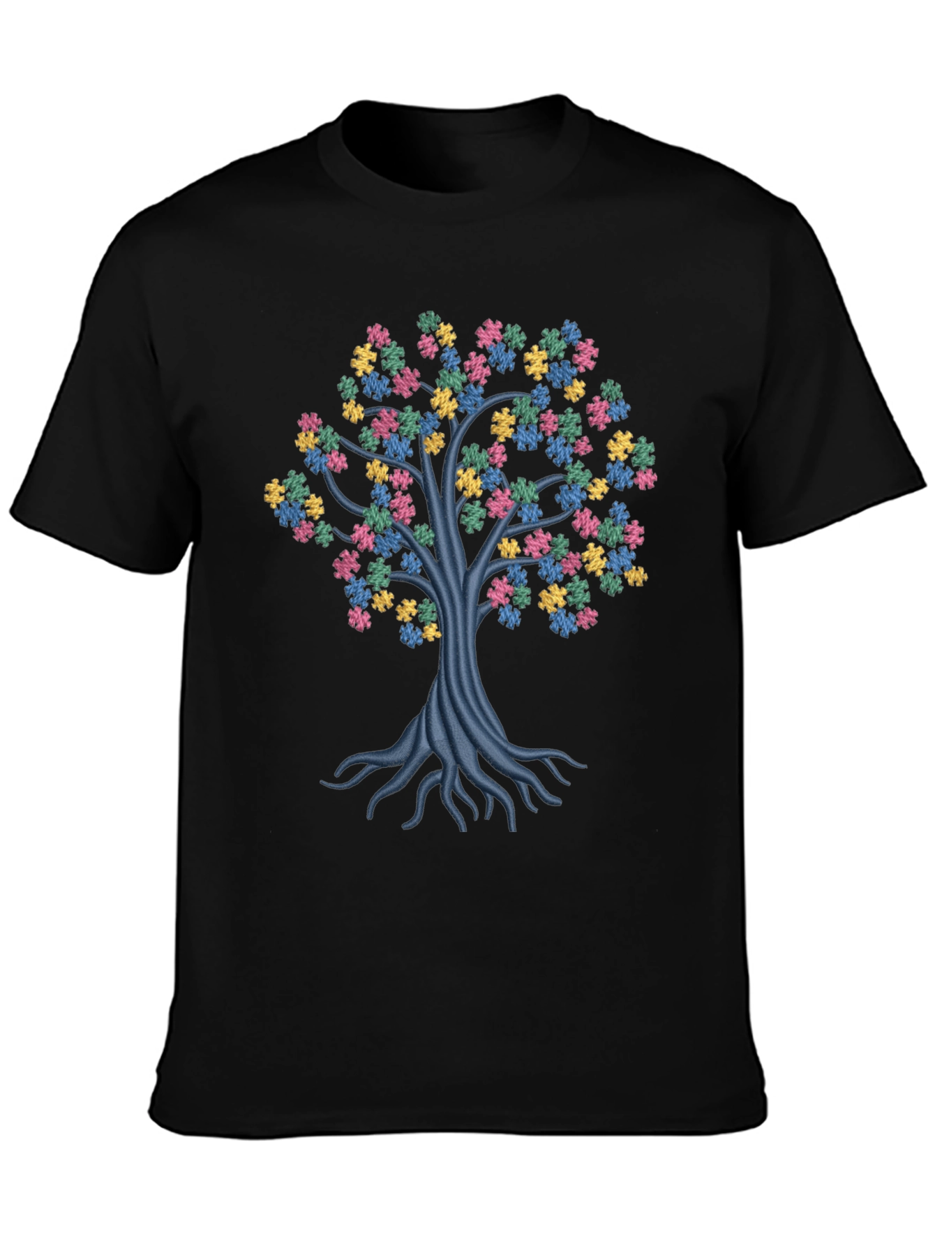 Autism Awareness Puzzle Tree T-Shirt