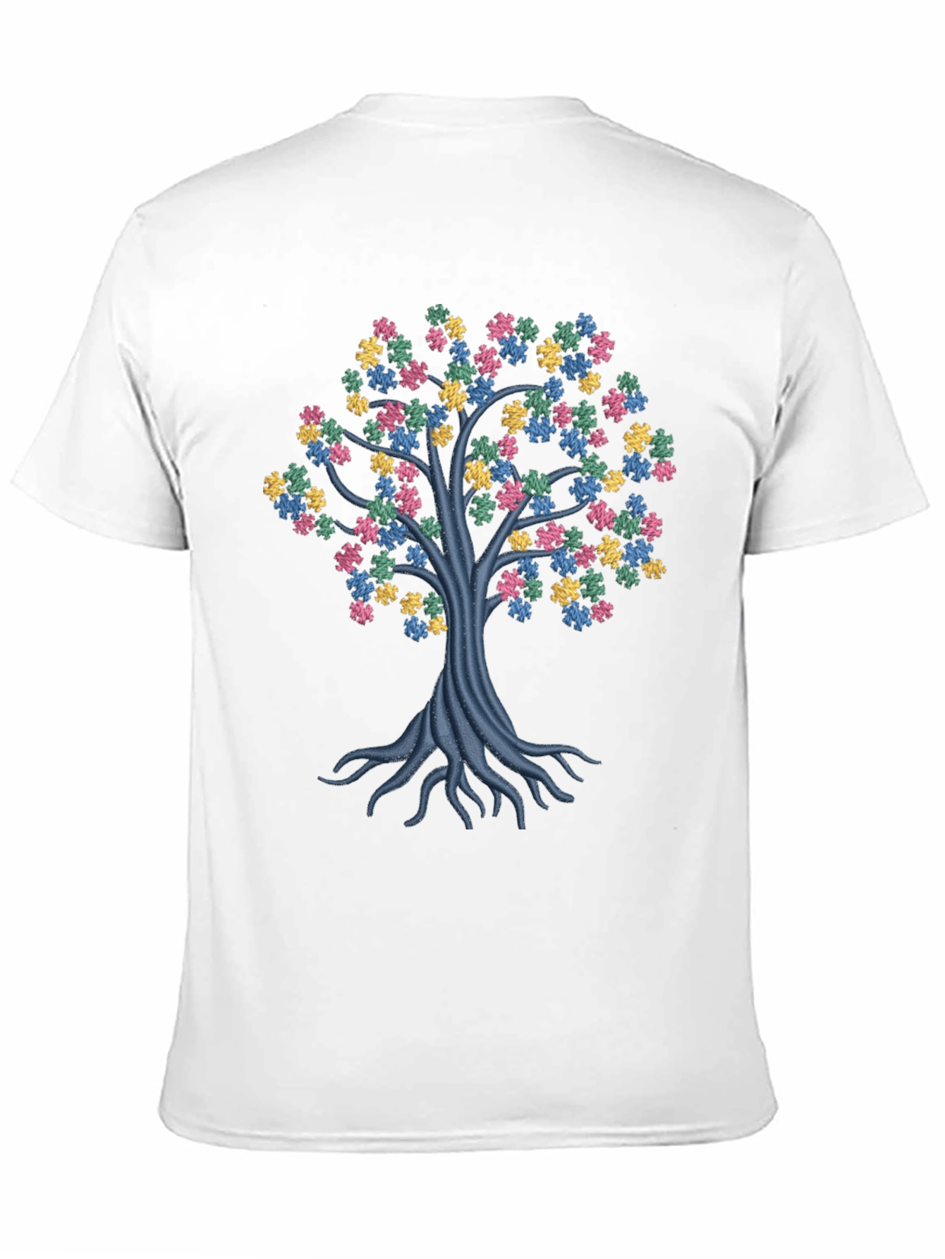 Autism Awareness Puzzle Tree T-Shirt