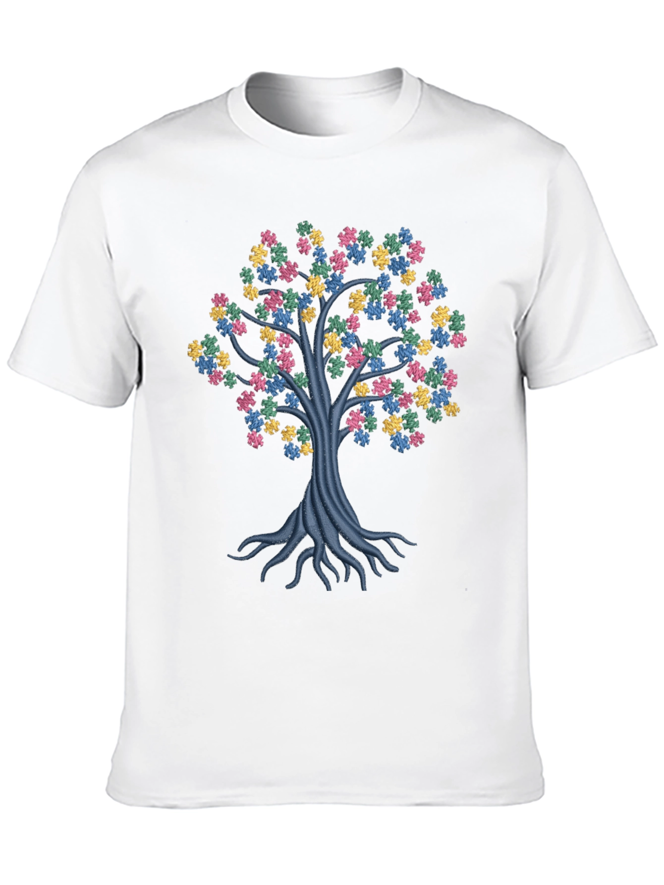 Autism Awareness Puzzle Tree T-Shirt