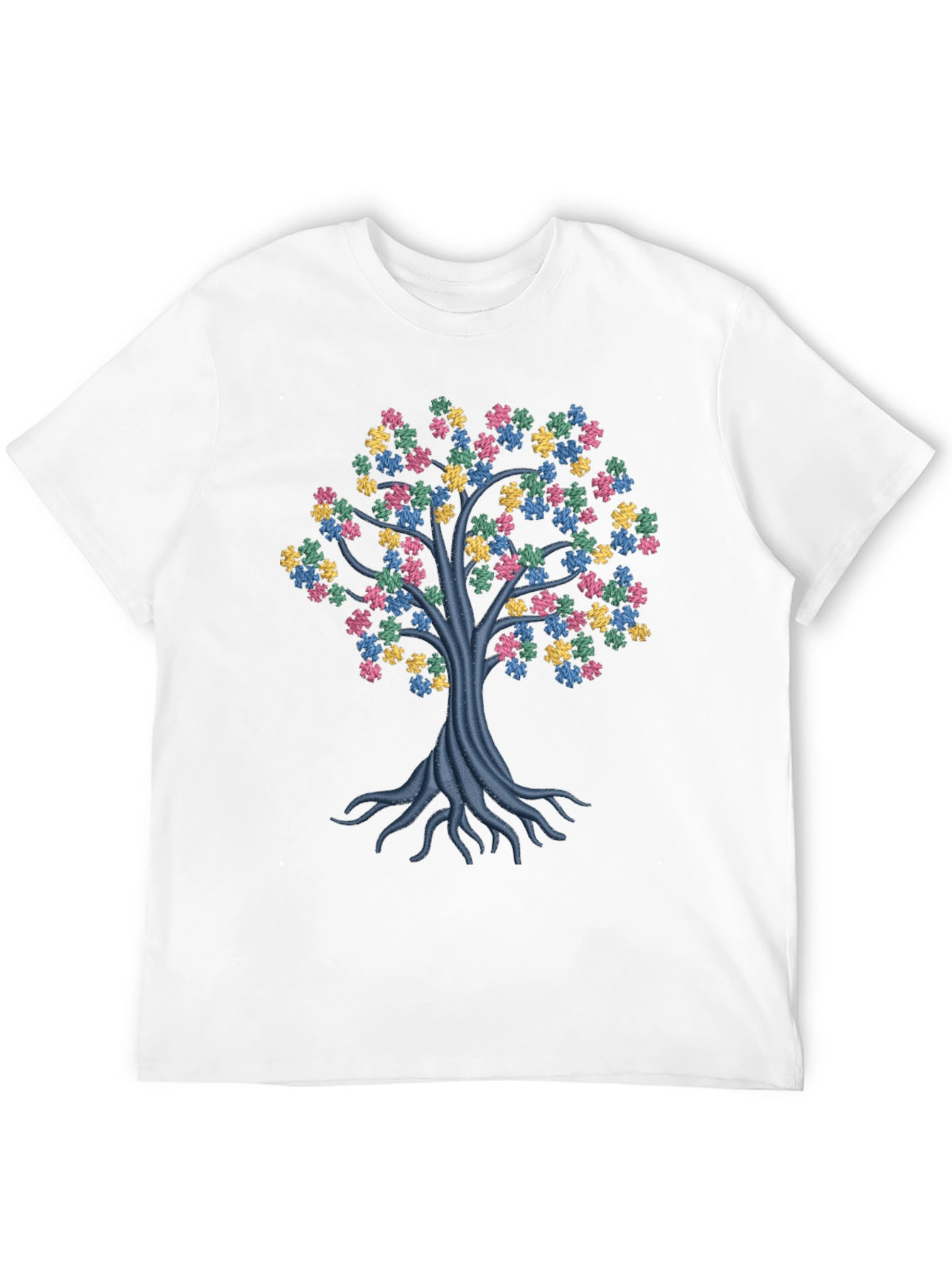 Autism Awareness Puzzle Tree T-Shirt