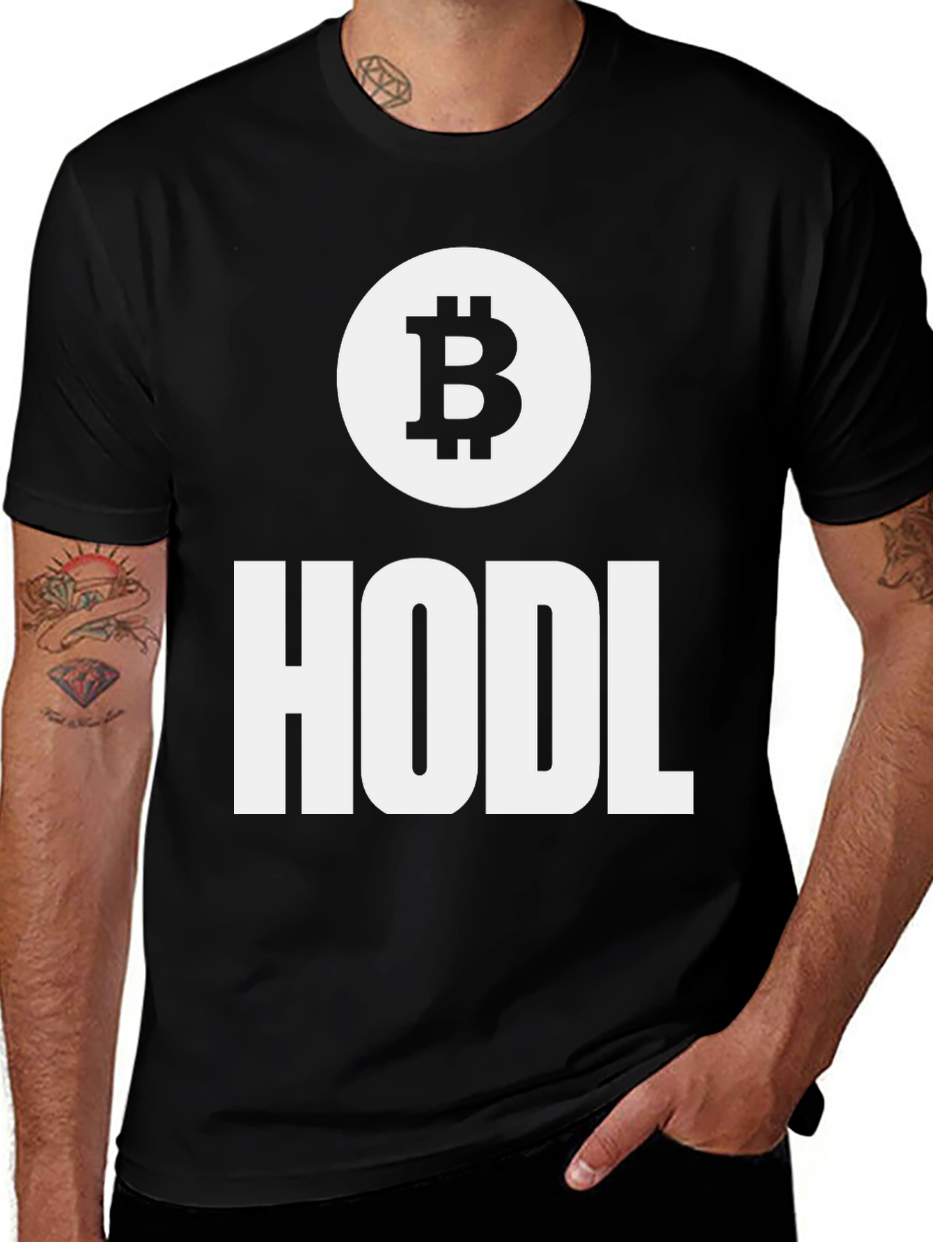 Bitcoin HODL Black T-Shirt - Crypto Investor Apparel