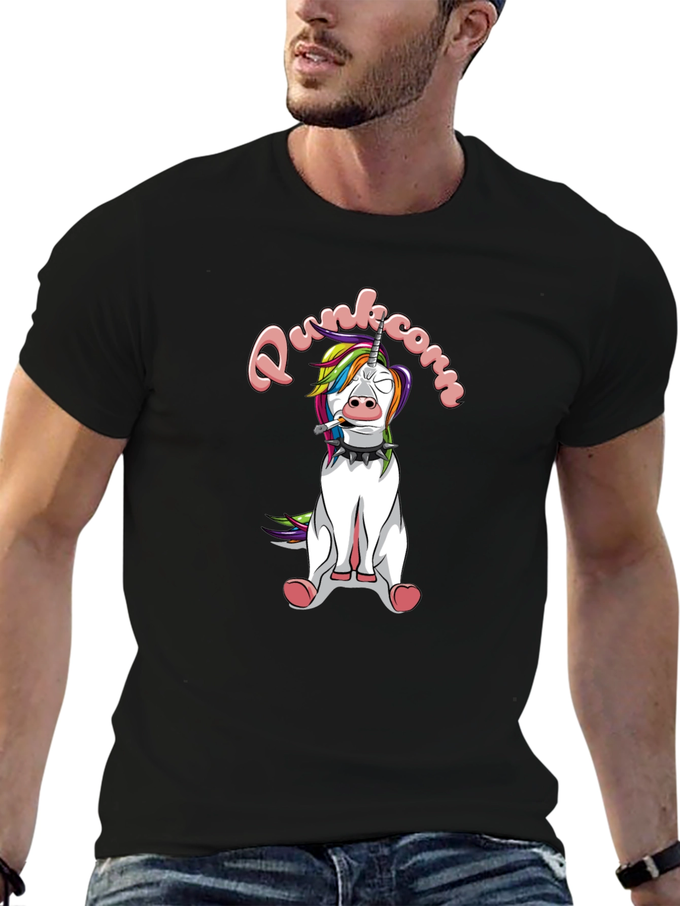 Punk Unicorn Graphic T-Shirt