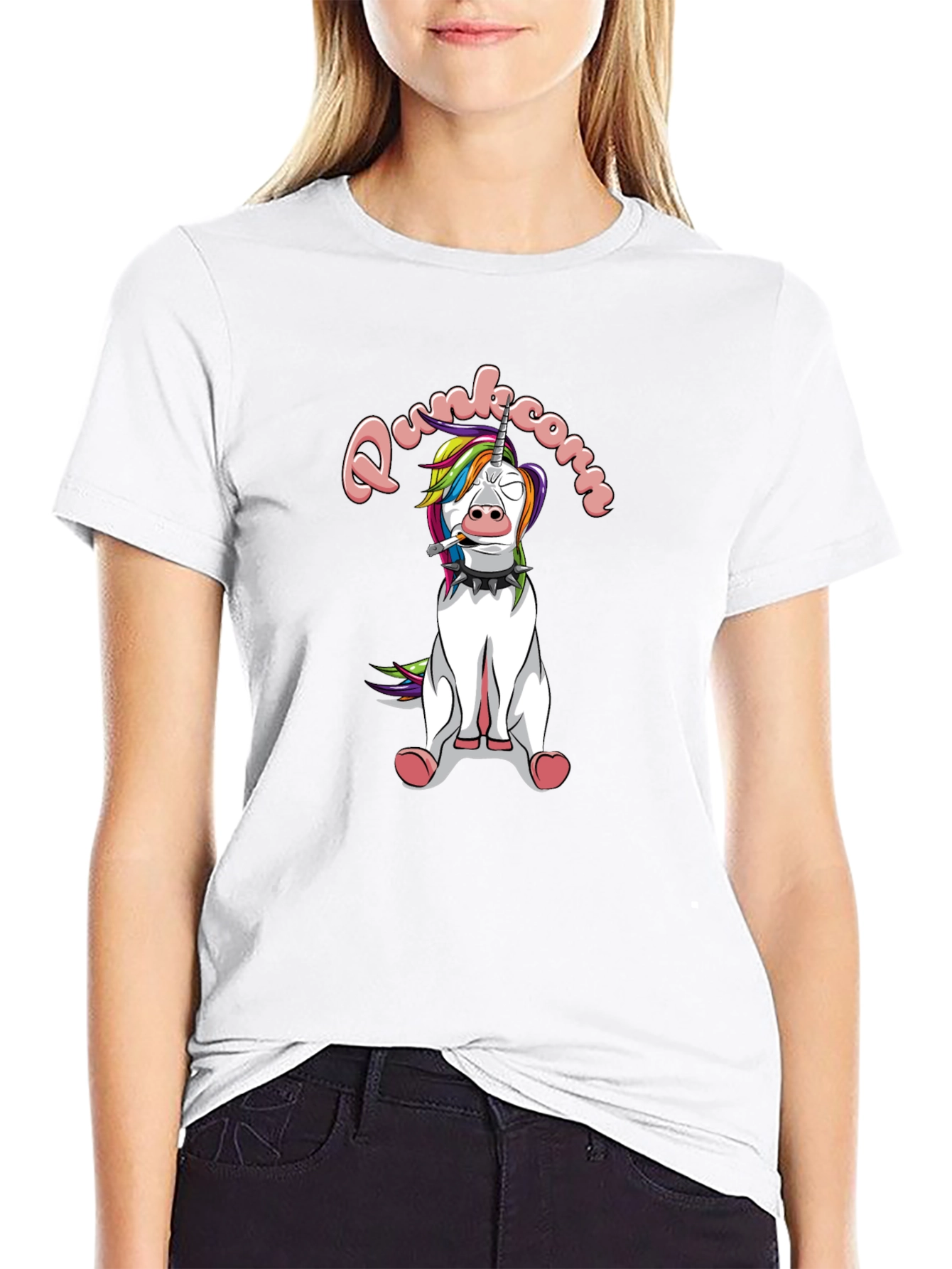 Punk Unicorn Graphic T-Shirt