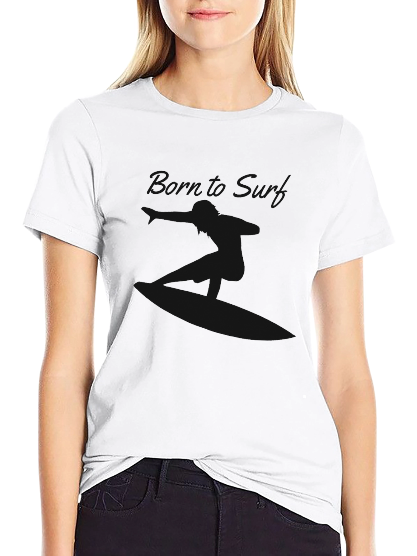 Mens Classic Black Crew Neck T-Shirt
