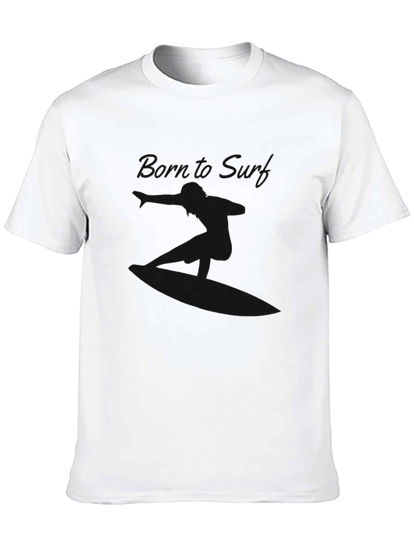 Mens Classic Black Crew Neck T-Shirt