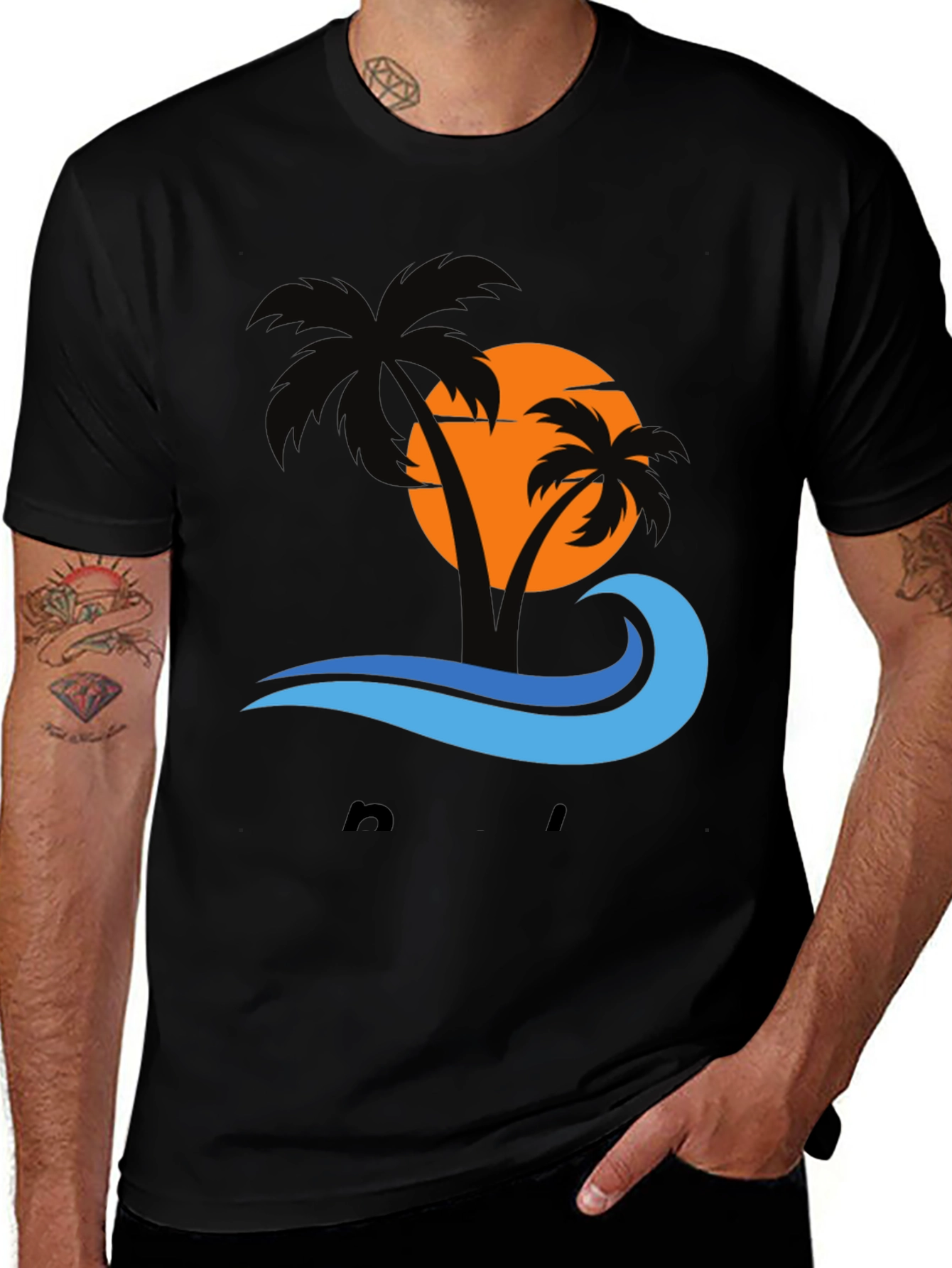 Tropical Palm Sunset T-Shirt