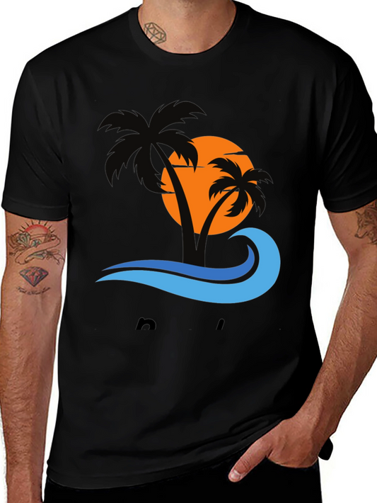 Tropical Palm Sunset T-Shirt