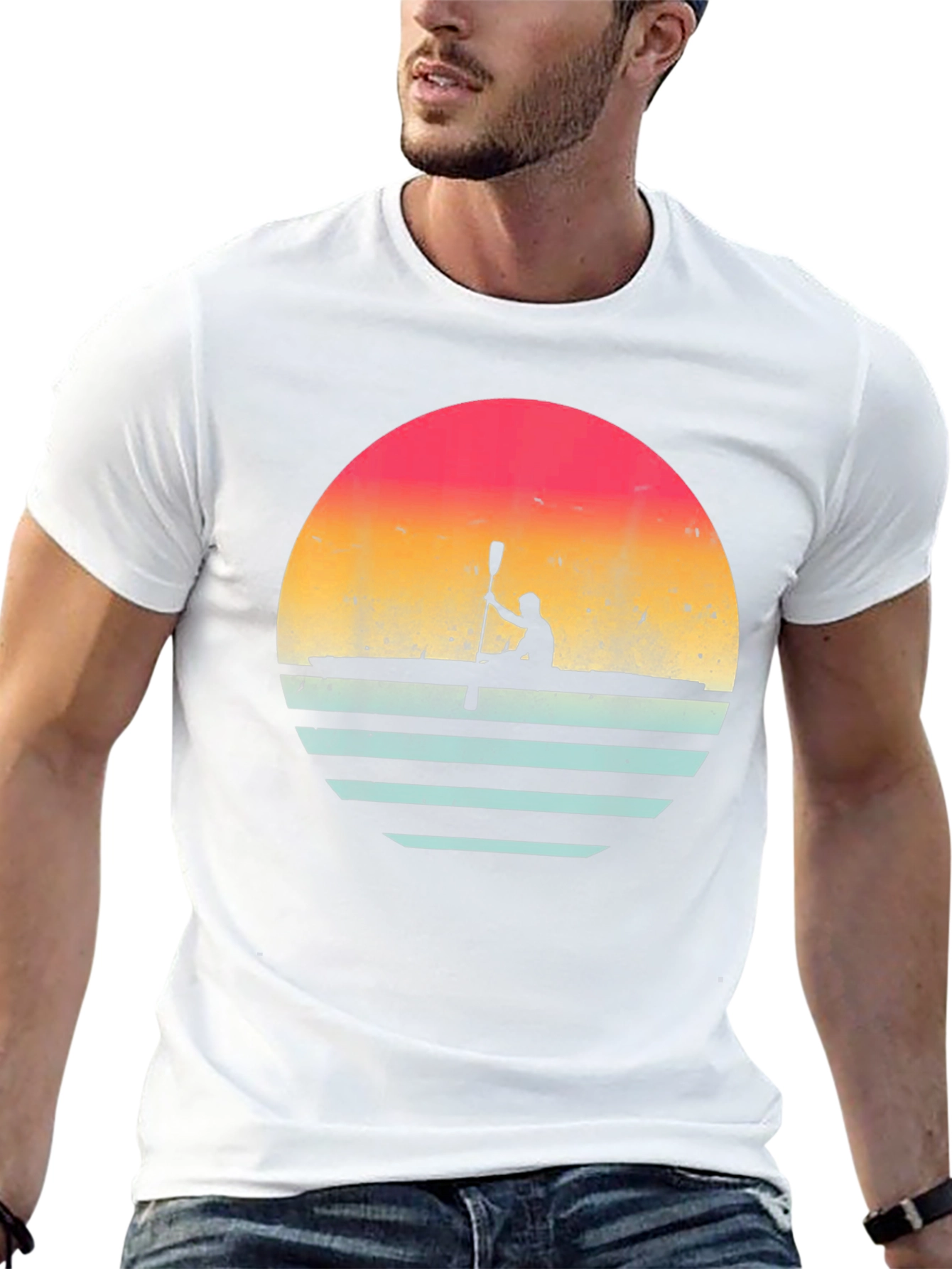 Kayaking Sunset T-Shirt - Adventure Awaits!