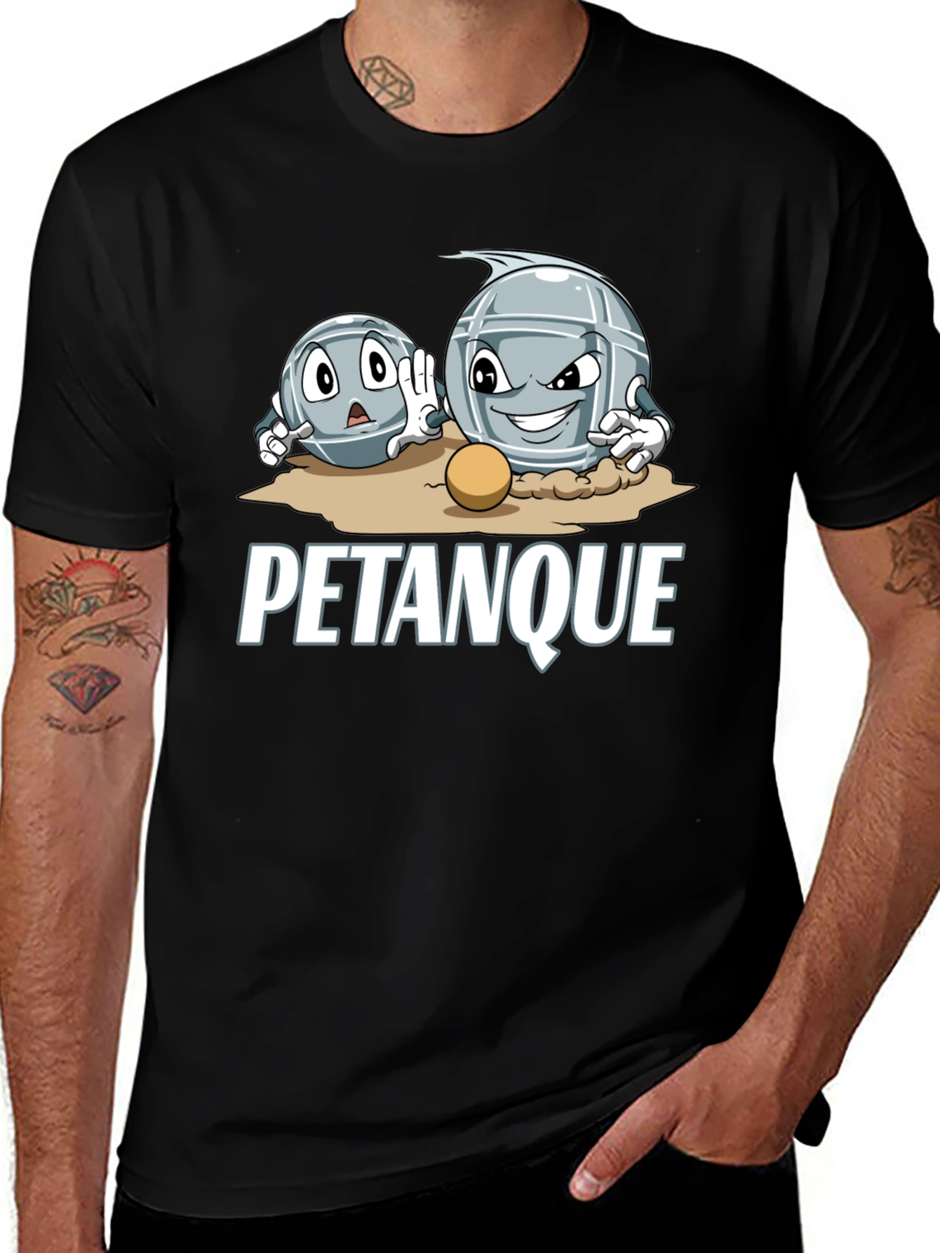 Pétanque Cartoon T-Shirt