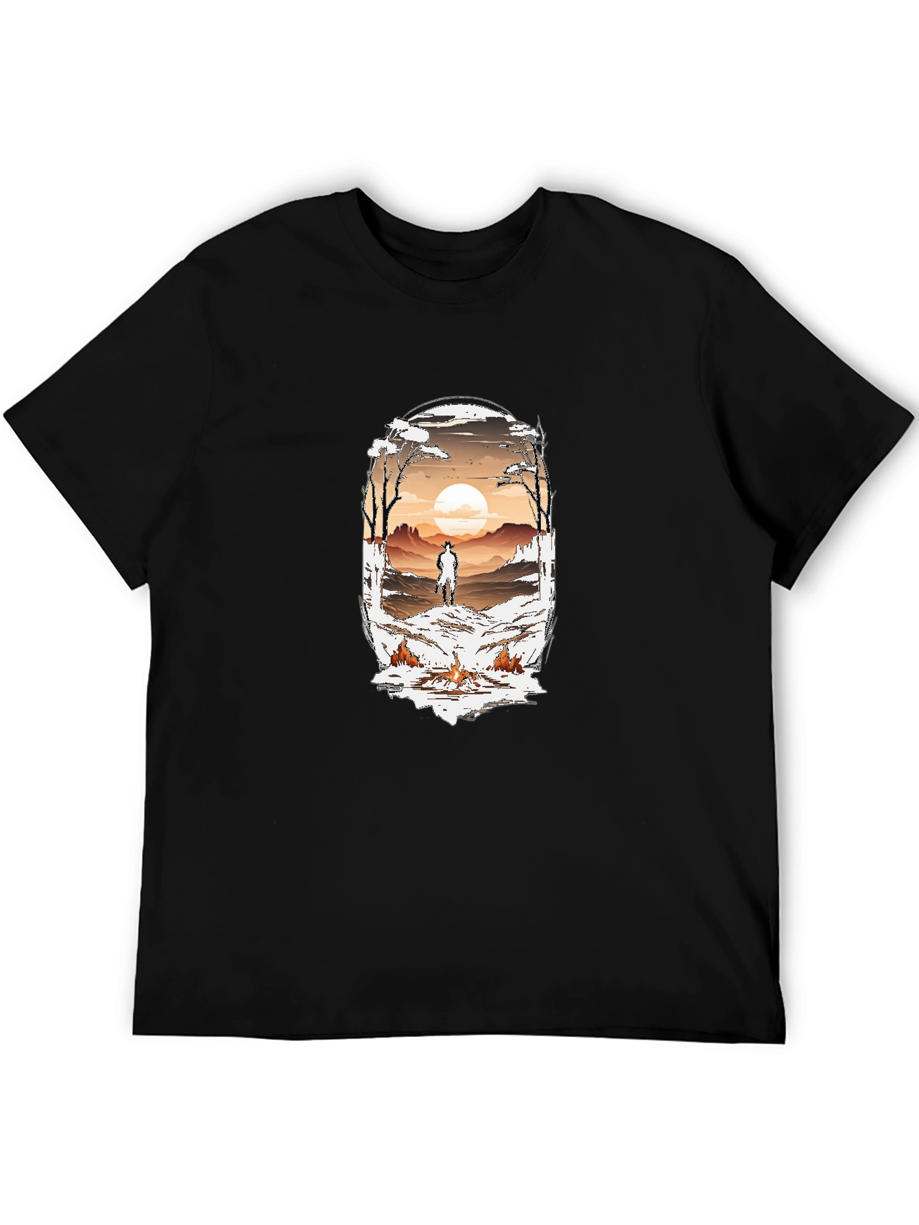 Western Graphic Tee - Cowboy Sunset T-Shirt