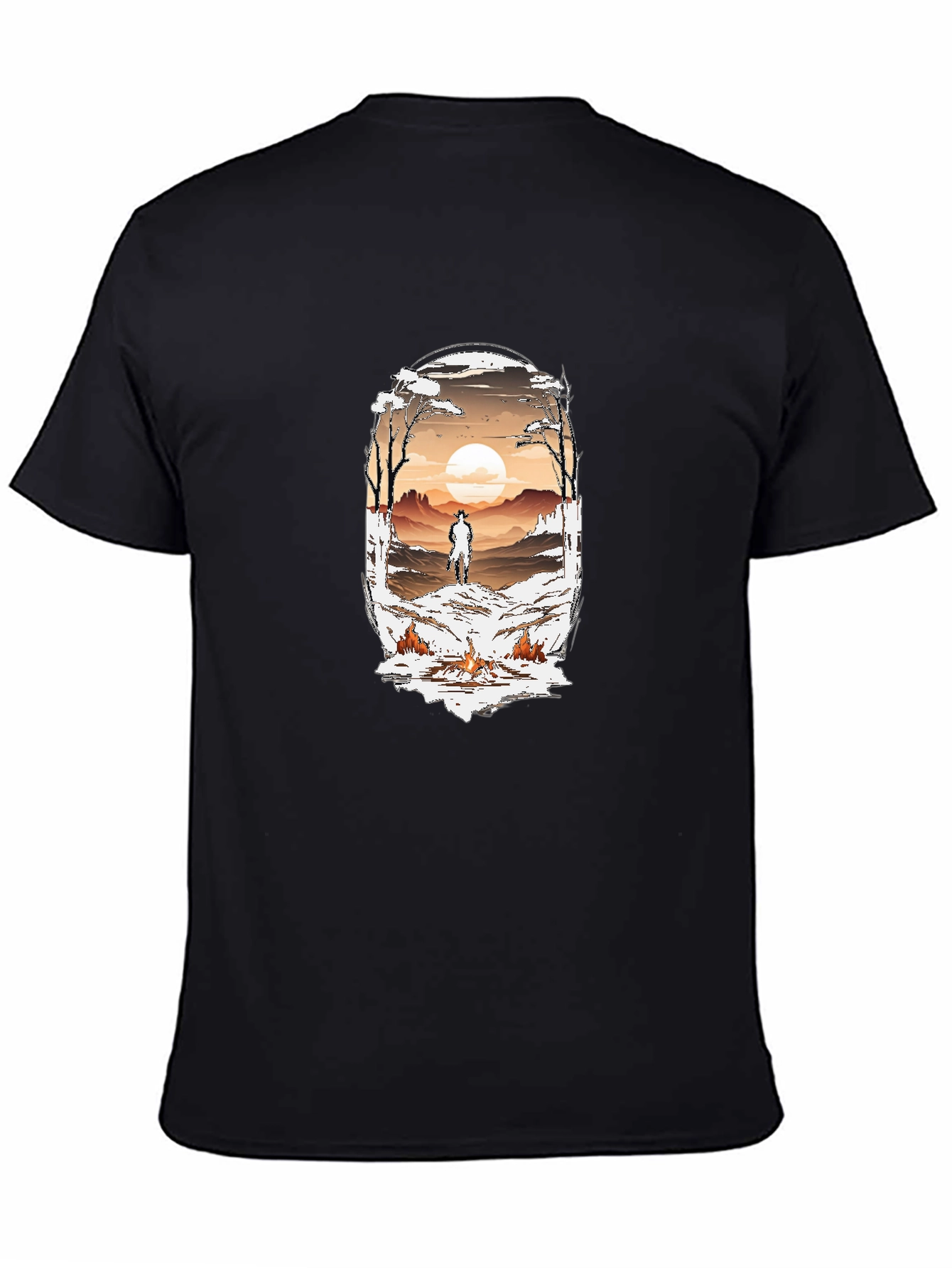 Western Graphic Tee - Cowboy Sunset T-Shirt