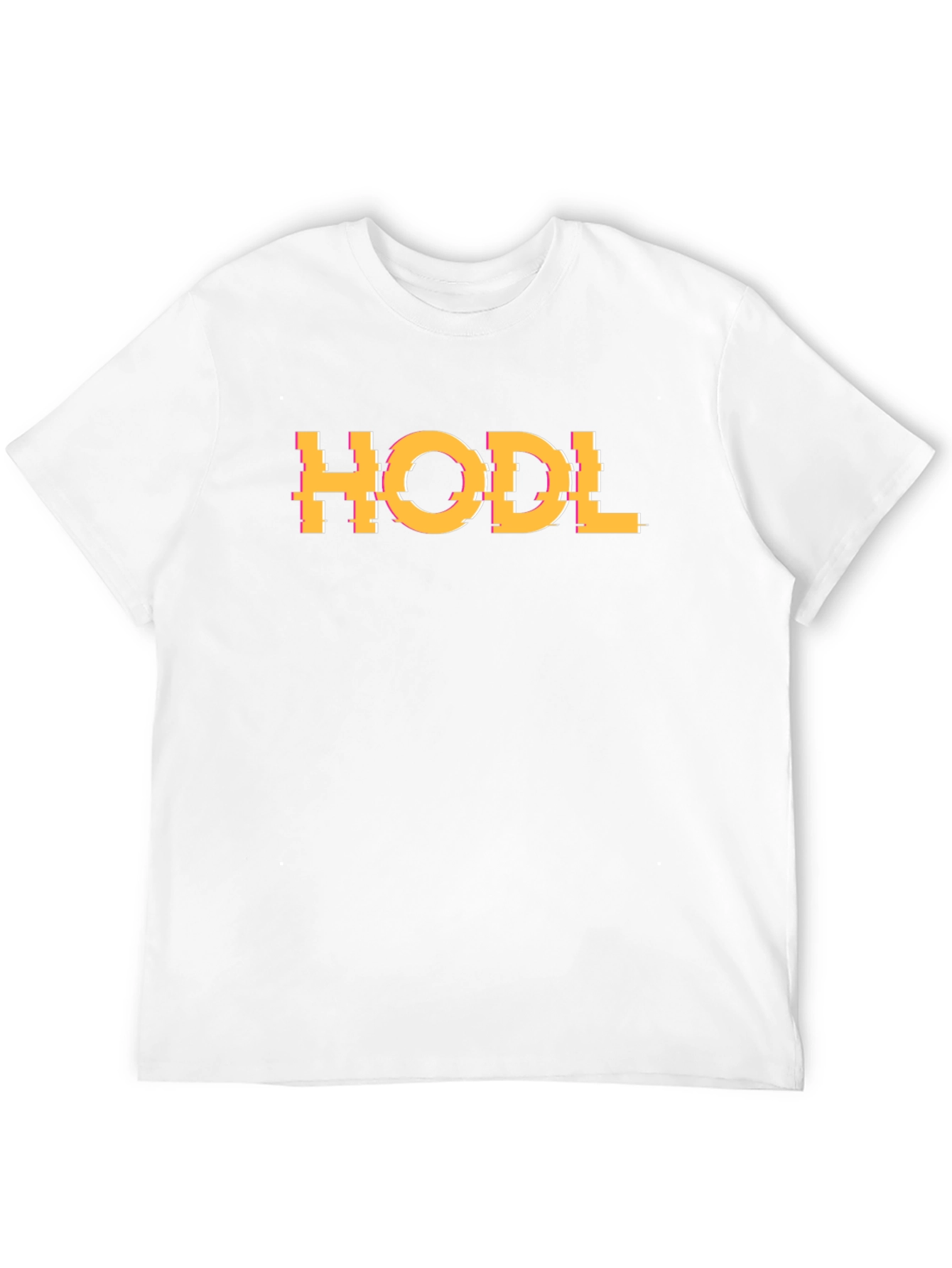HODL Glitch Graphic Tee - Crypto Enthusiast T-Shirt