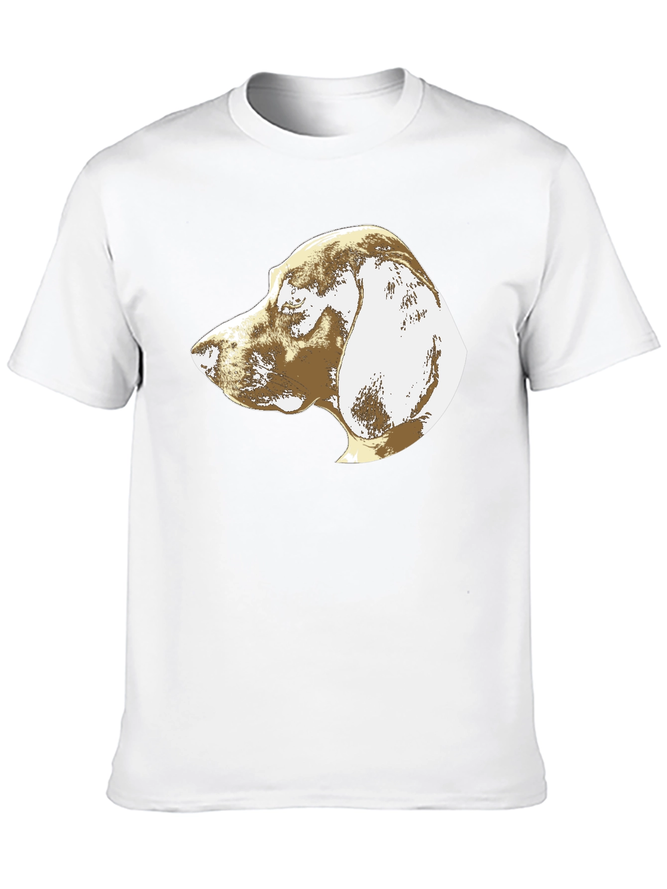 Dog Profile Graphic Tee - Mens Black T-Shirt