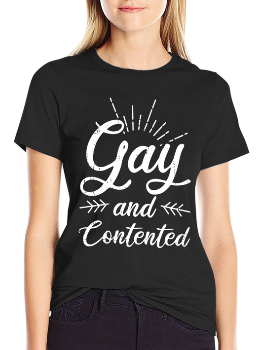 Gay and Contented Graphic T-Shirt