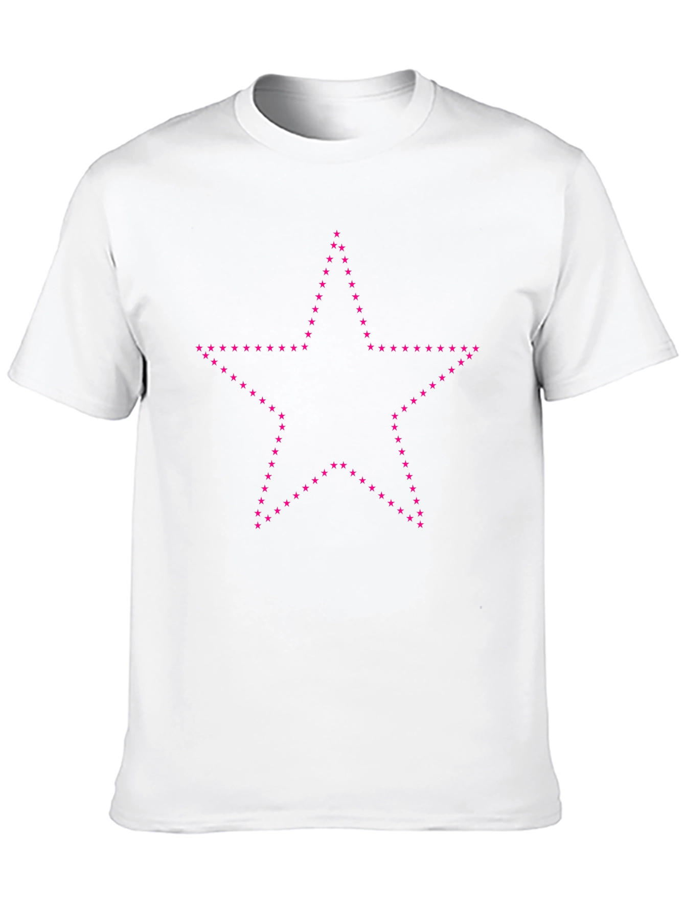 Starry Night Tee - Black Cotton Crew Neck T-Shirt