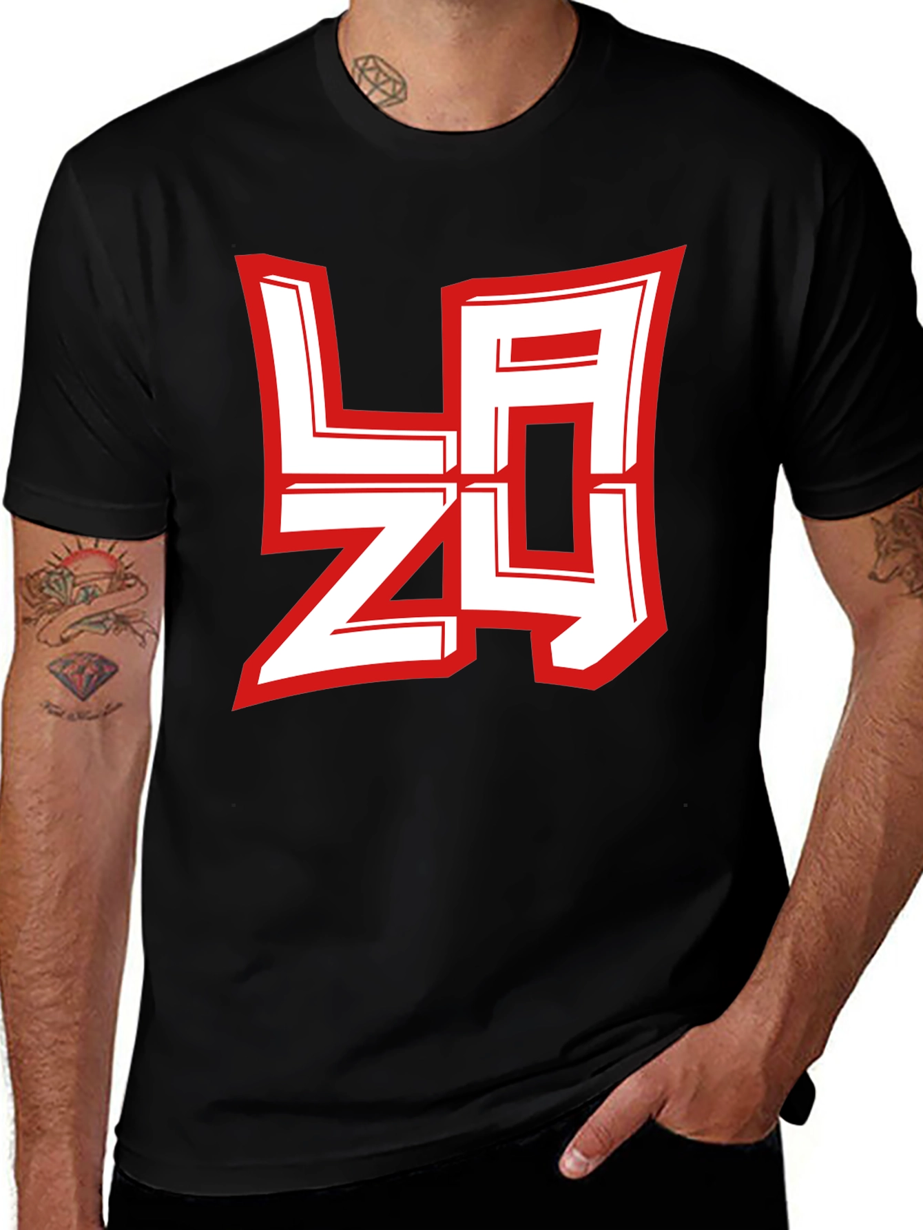 Lazy Graphic Tee - Modern Streetwear Style