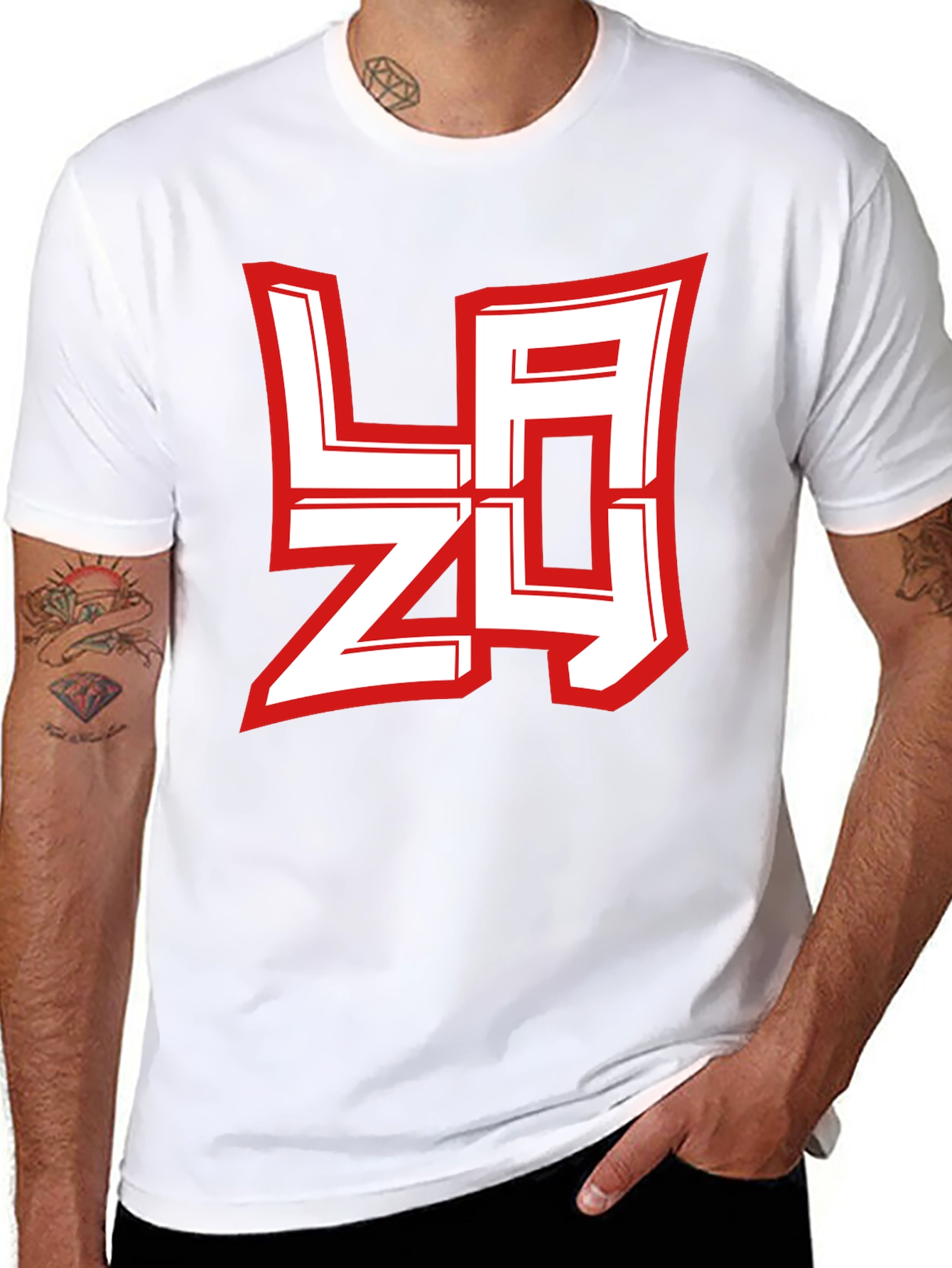 Lazy Graphic Tee - Modern Streetwear Style