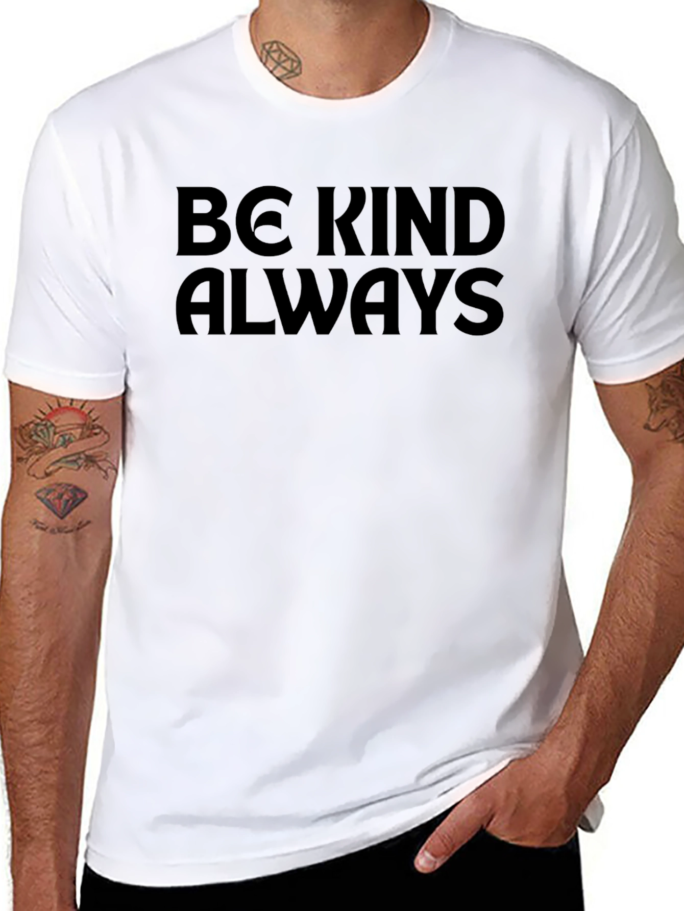 Be Kind Always Graphic Tee - Black